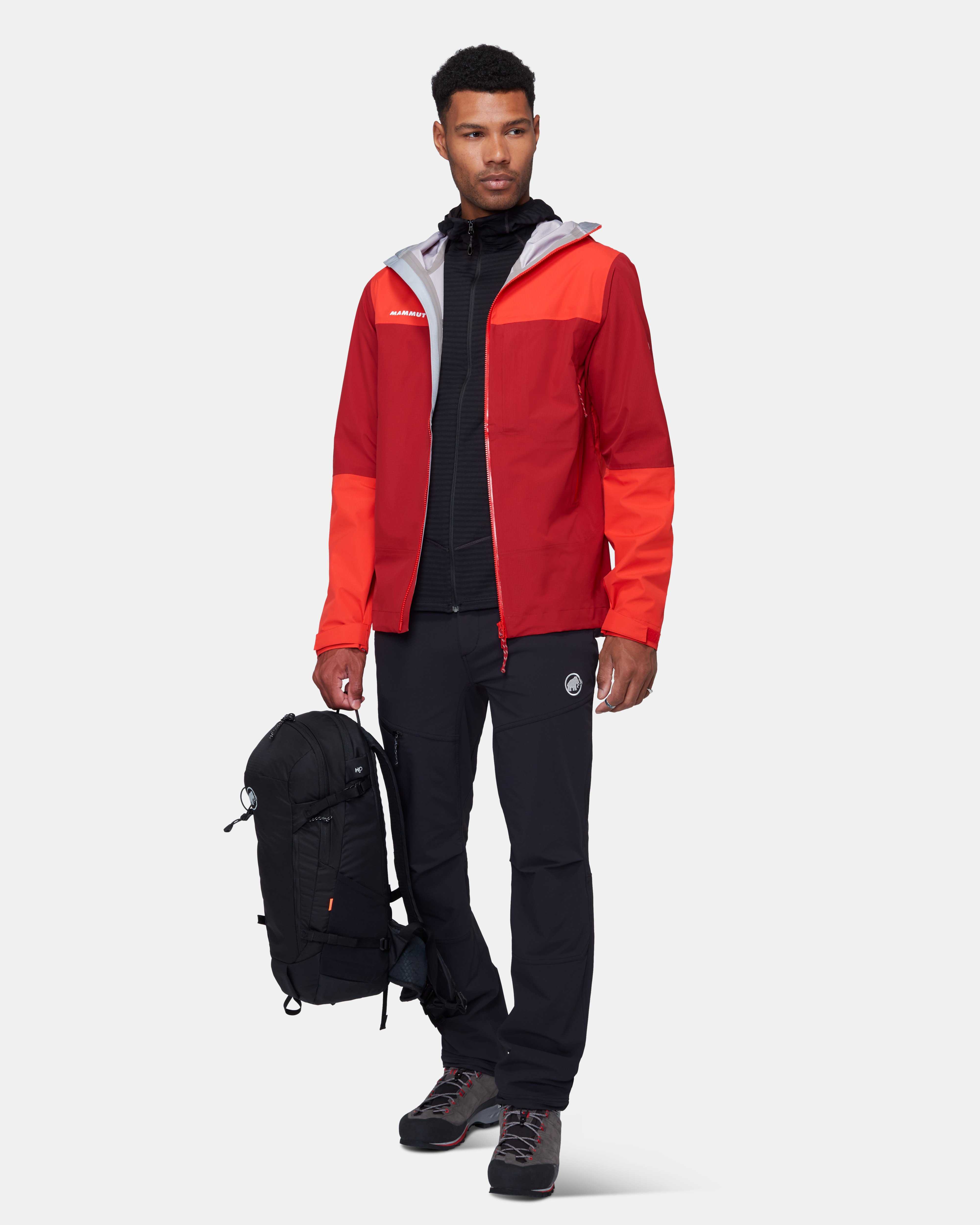 Mammut Alto Guide HS Hooded Jacket Men, dark mammut red-mammut red - Dark mammut red-mammut red