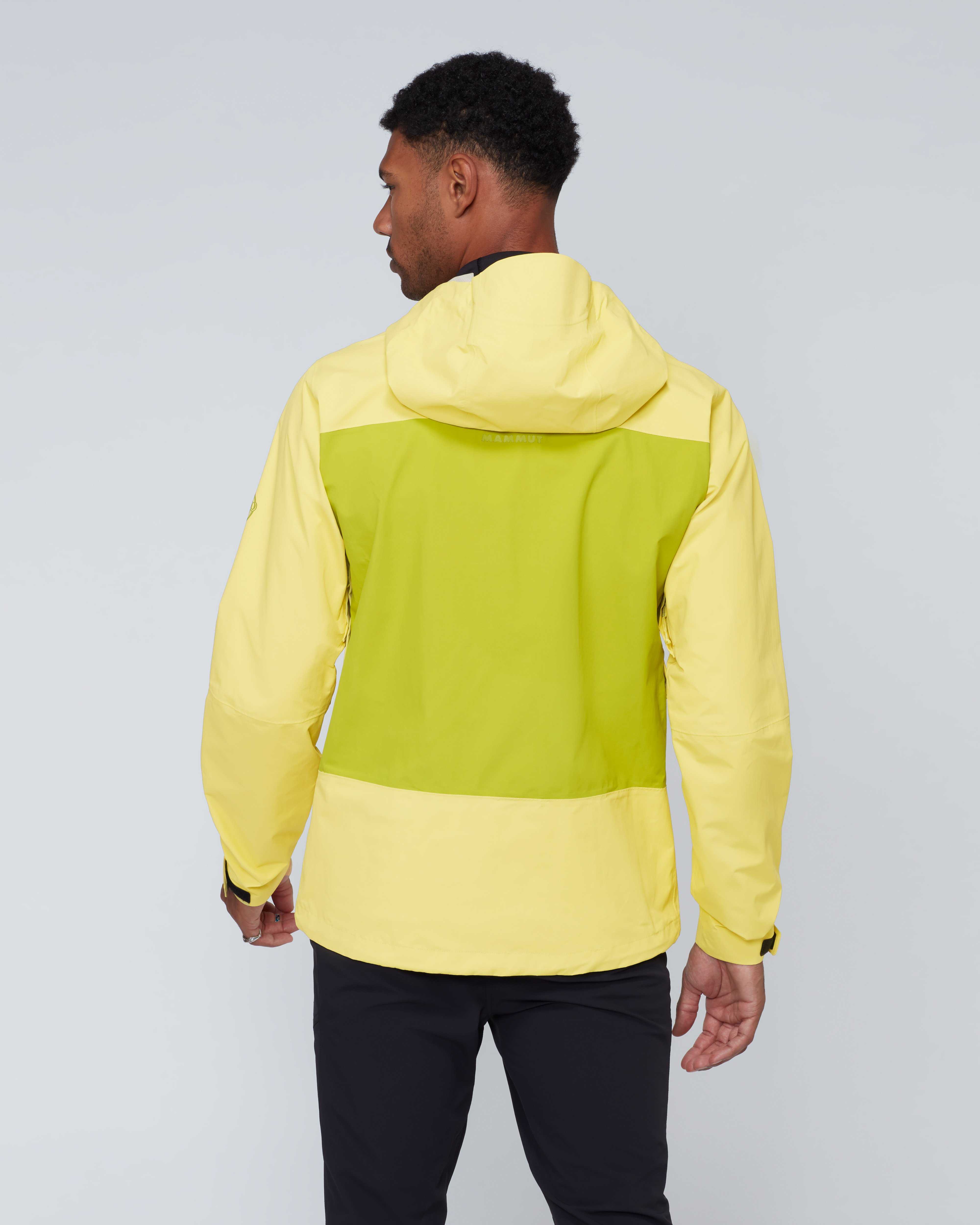 Mammut Crag HS Hooded Jacket Men, holunder-acacia - Holunder-acacia - Model back view