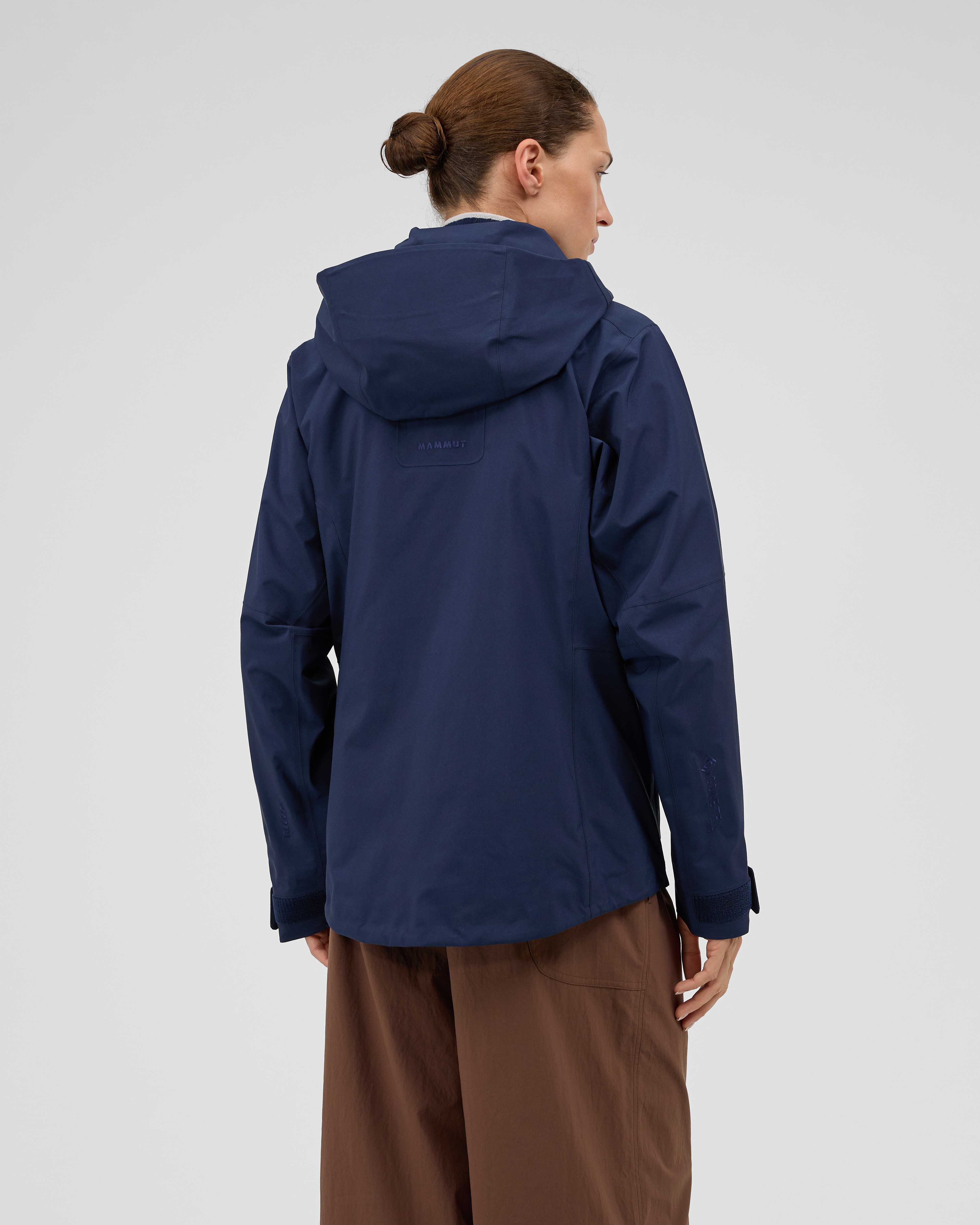 Mammut Alps HS Hooded Jacket Women, marine - Marine - Model back view
