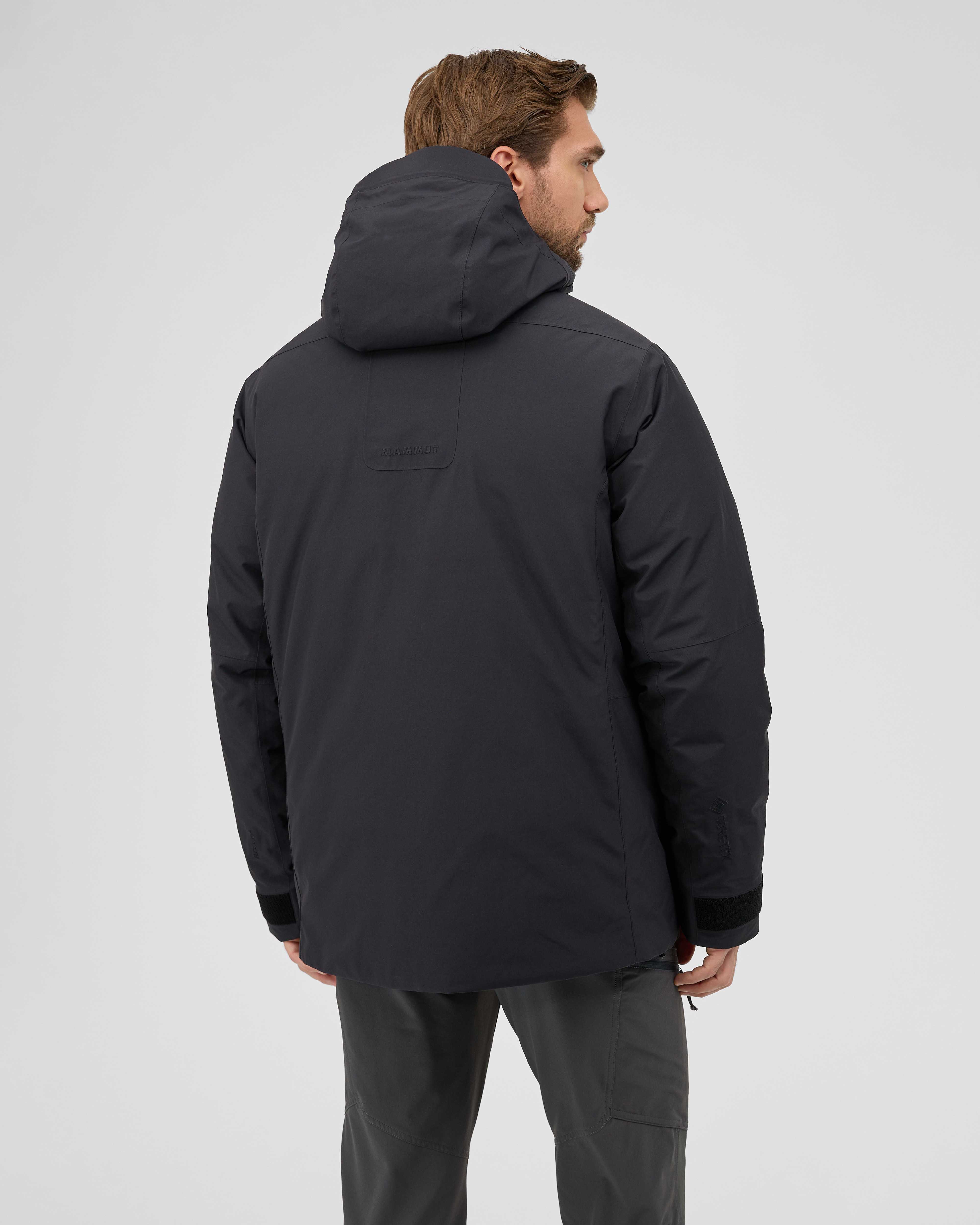 Mammut Alps HS Thermo Hooded Jacket Men, black - Black - Model back view
