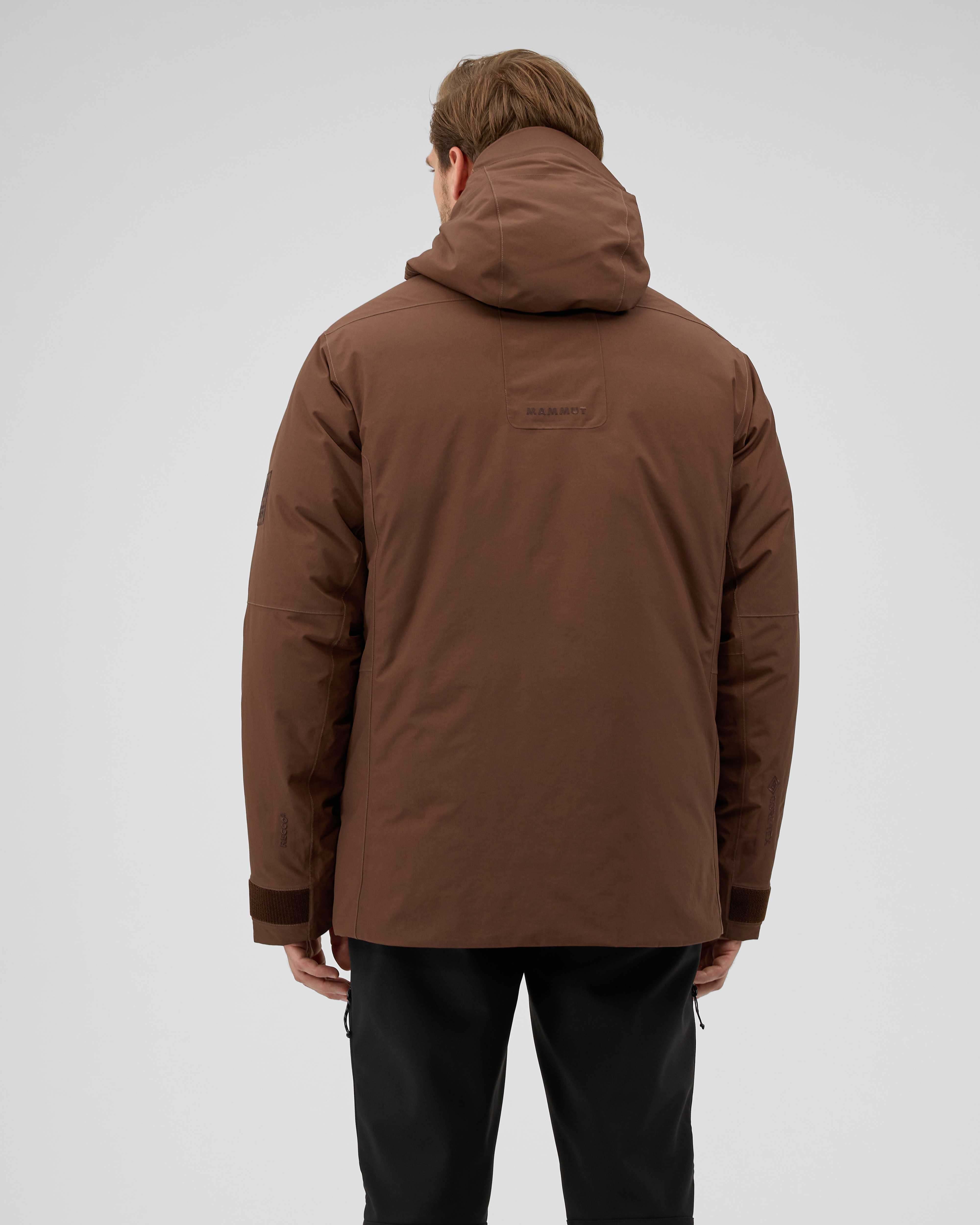 Mammut Alps HS Thermo Hooded Jacket Men, soil - Soil - Model back view
