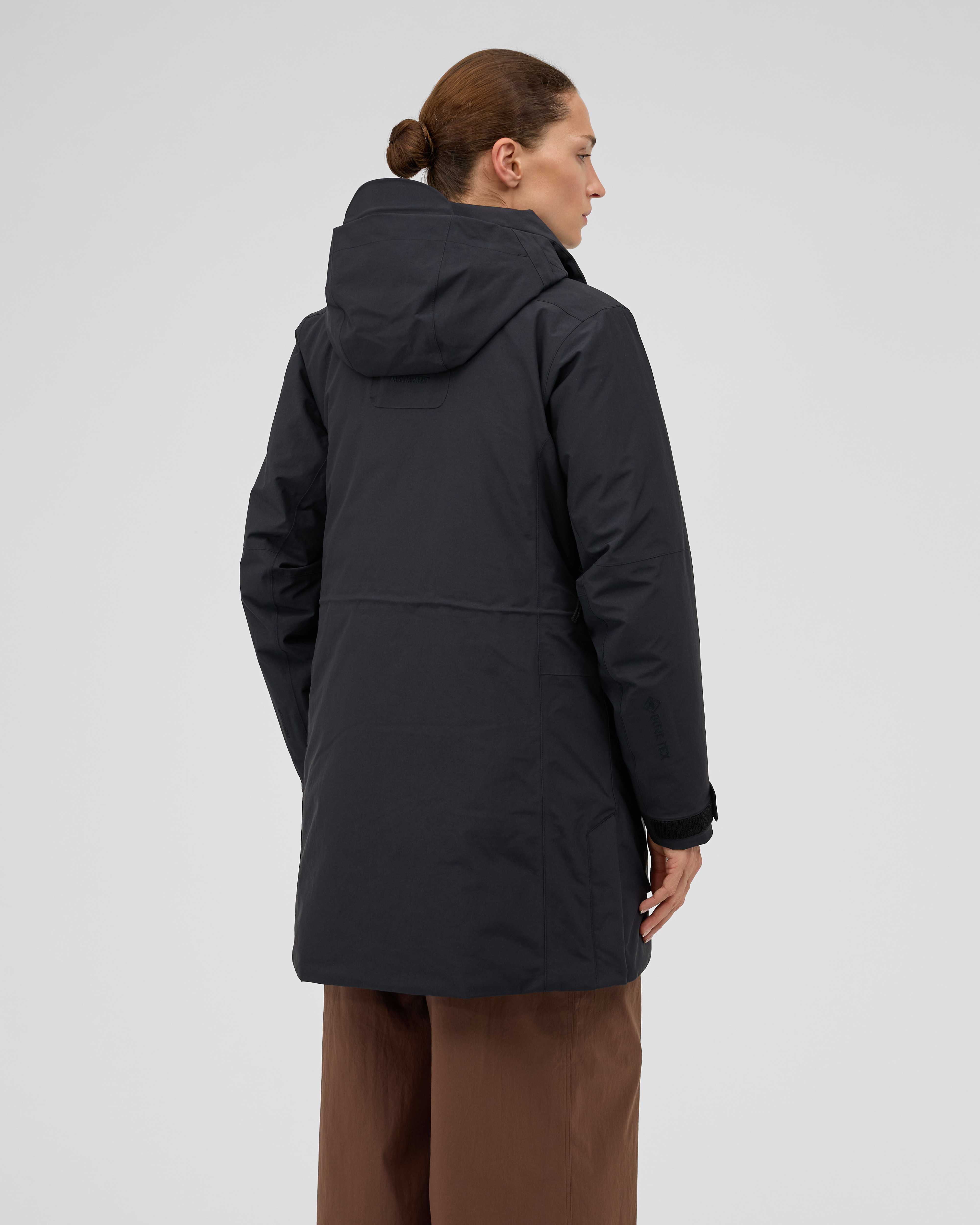 Mammut Alps HS Thermo Hooded Parka Women, black - Black - Model back view