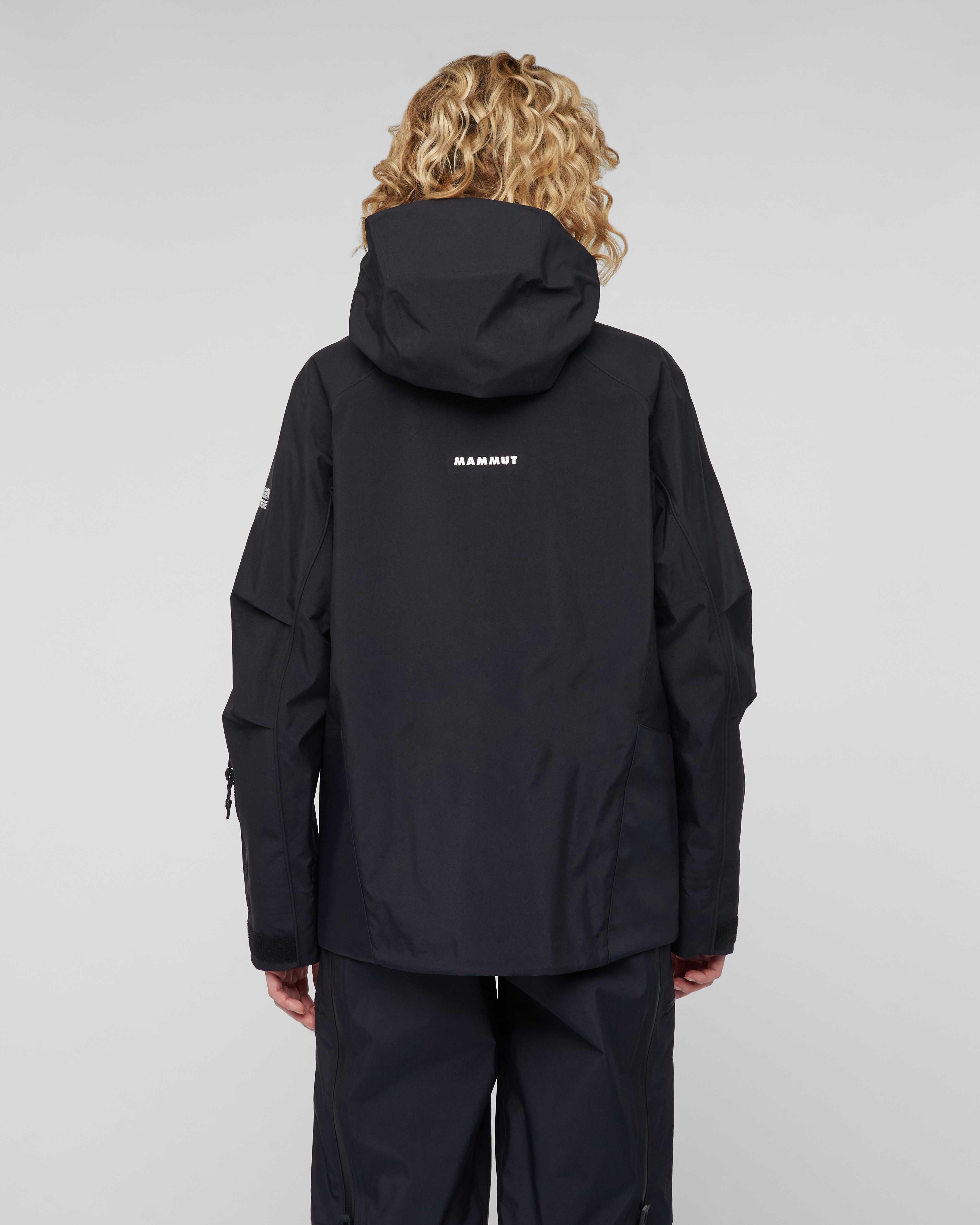 Mammut Eiger Free Pro HS Hooded Jacket Women, black - Black - Model back view