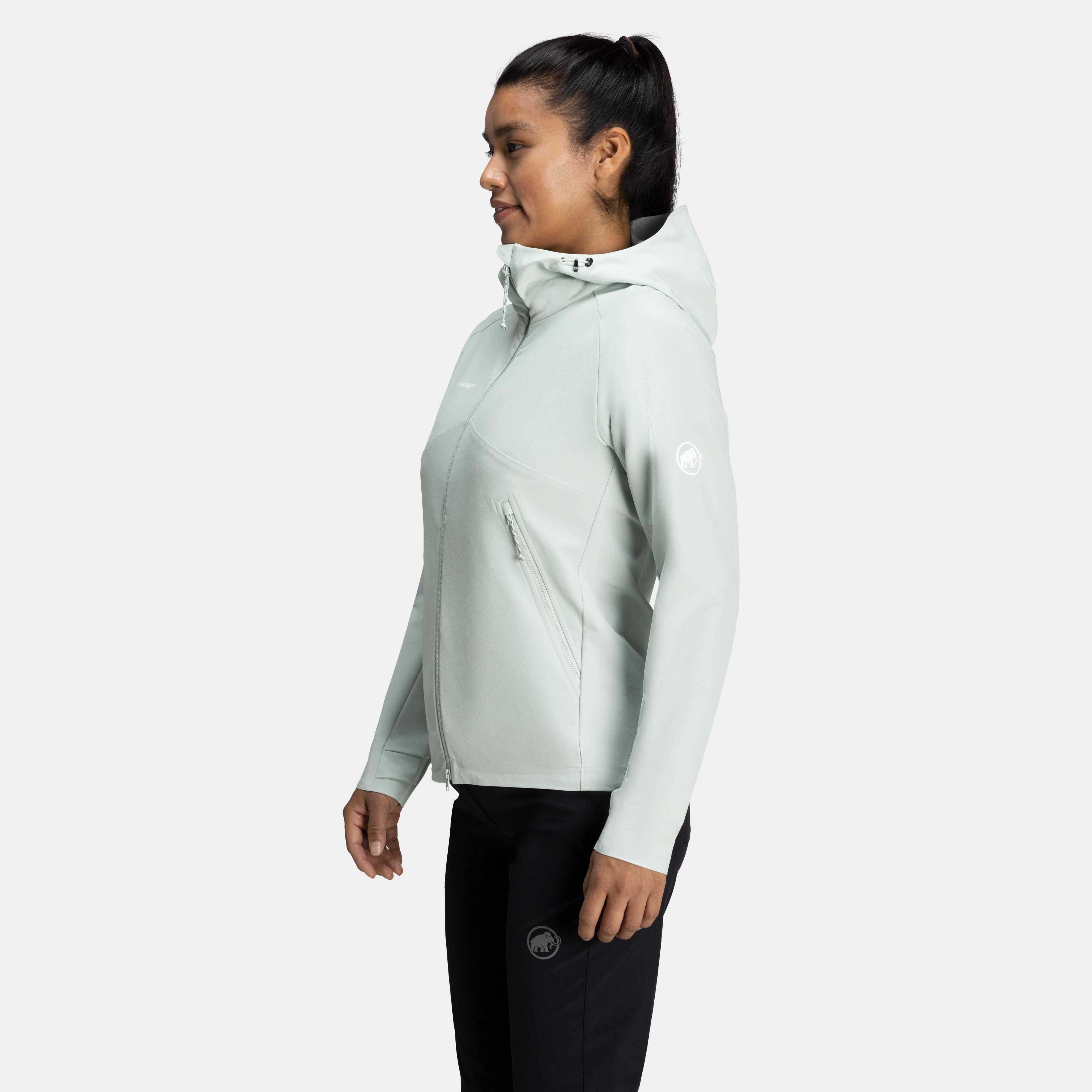 Mammut Macun 2.0 SO Hooded Jacket AF Women, silver sage - Silver sage