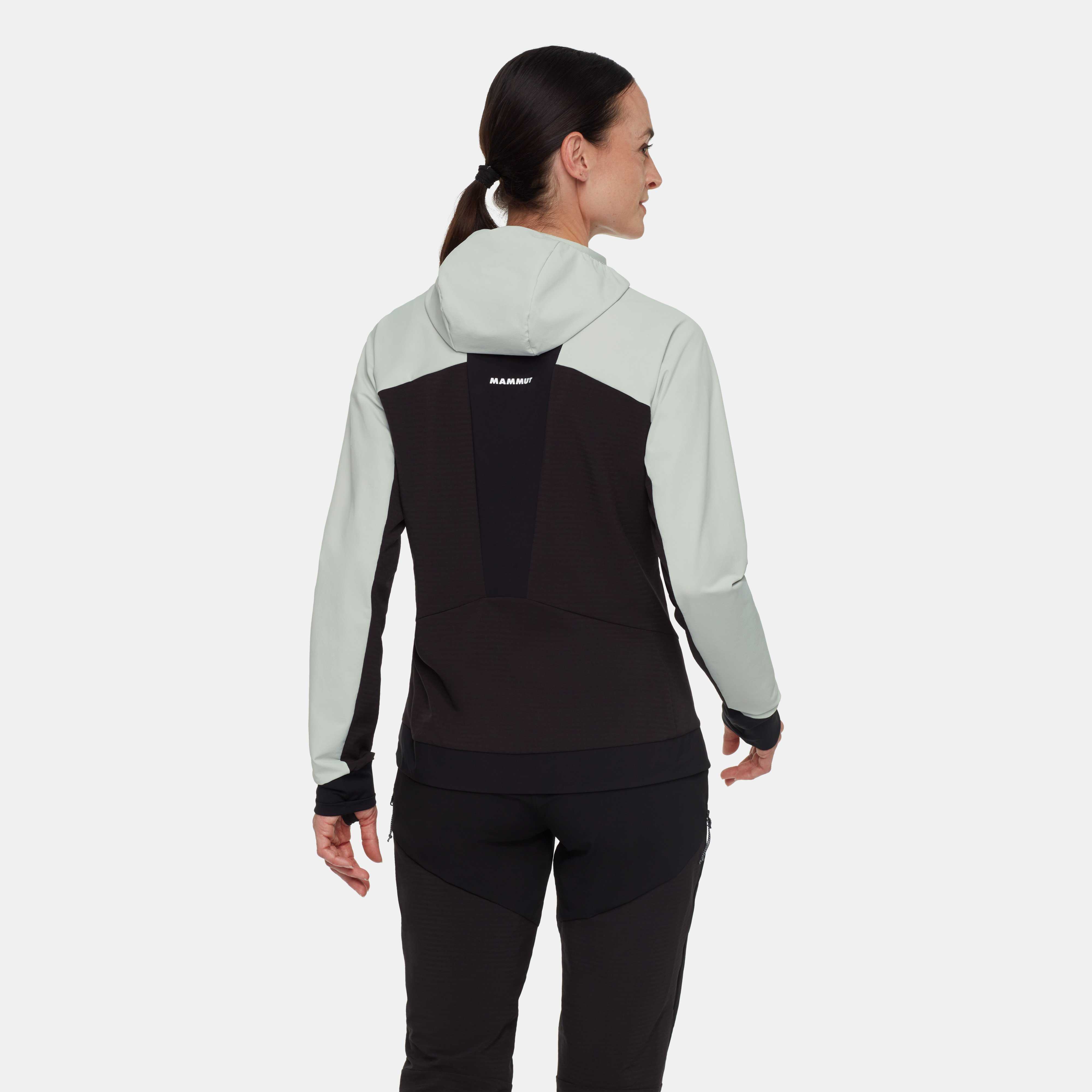 Mammut Aenergy SO Hybrid Hooded Jacket Women, silver sage-black - Silver sage-black