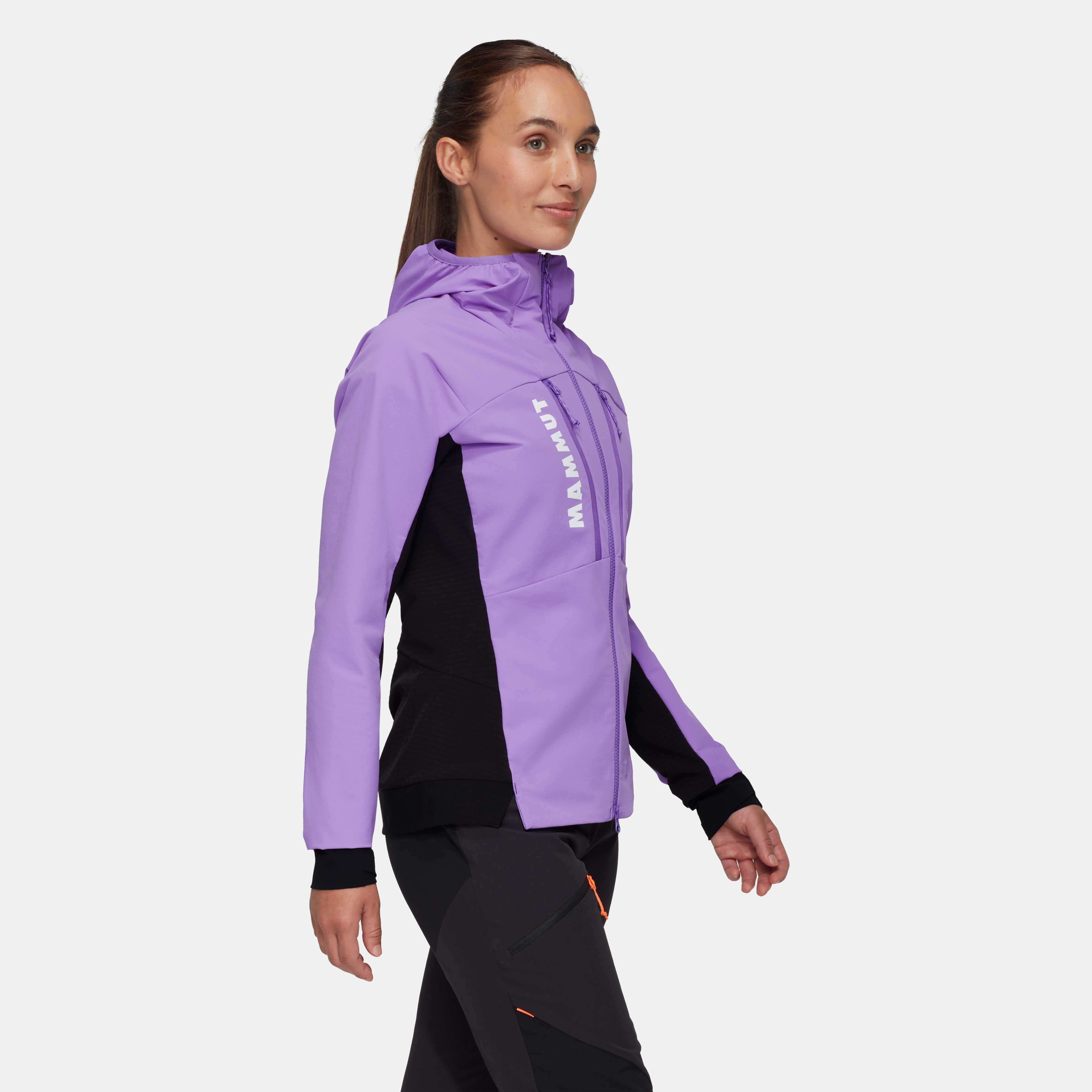 Mammut Aenergy SO Hybrid Hooded Jacket Women, lavandin-black - Lavandin-black