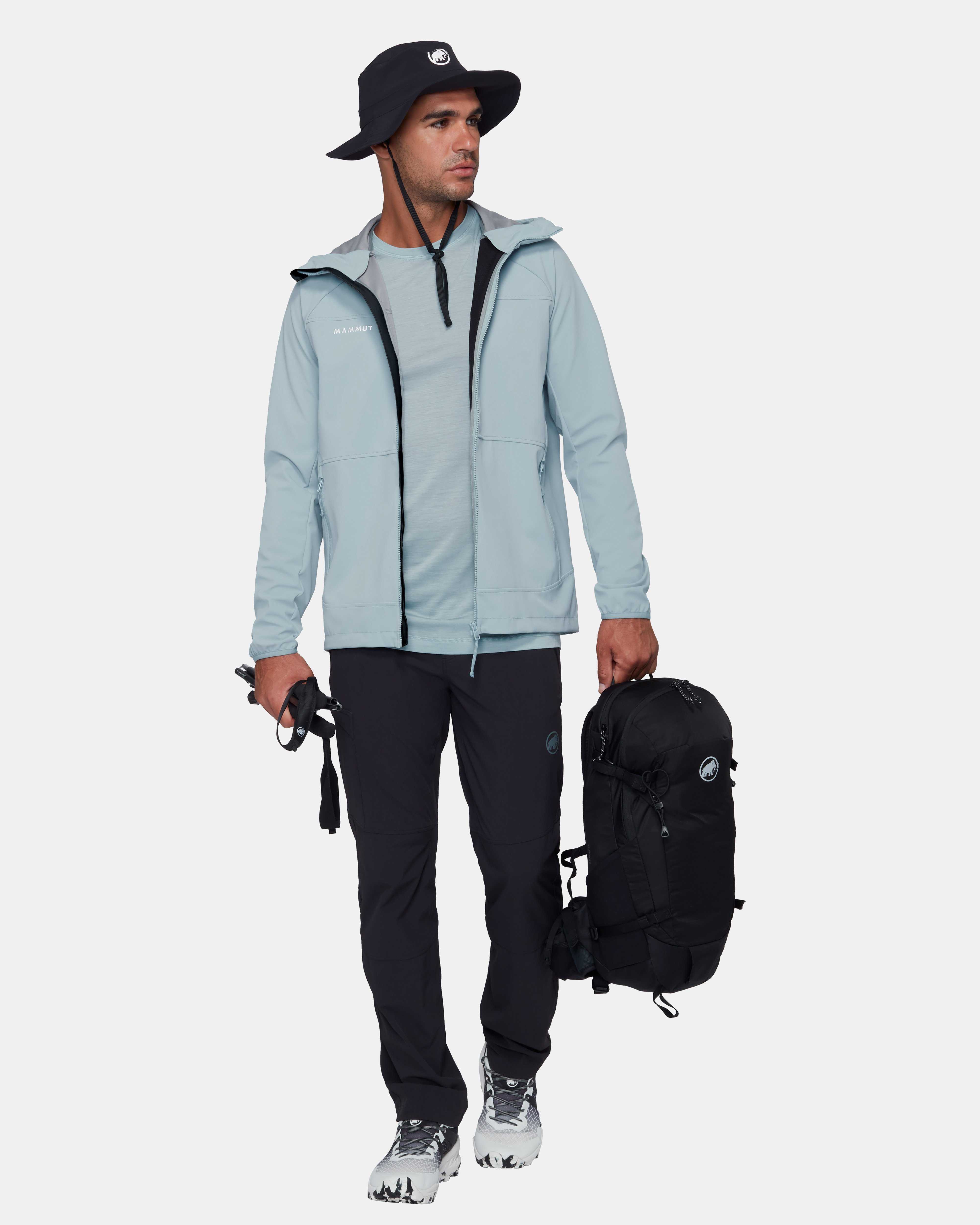 Mammut Ultimate Comfort SO Hooded Jacket Men, nebla - Nebla