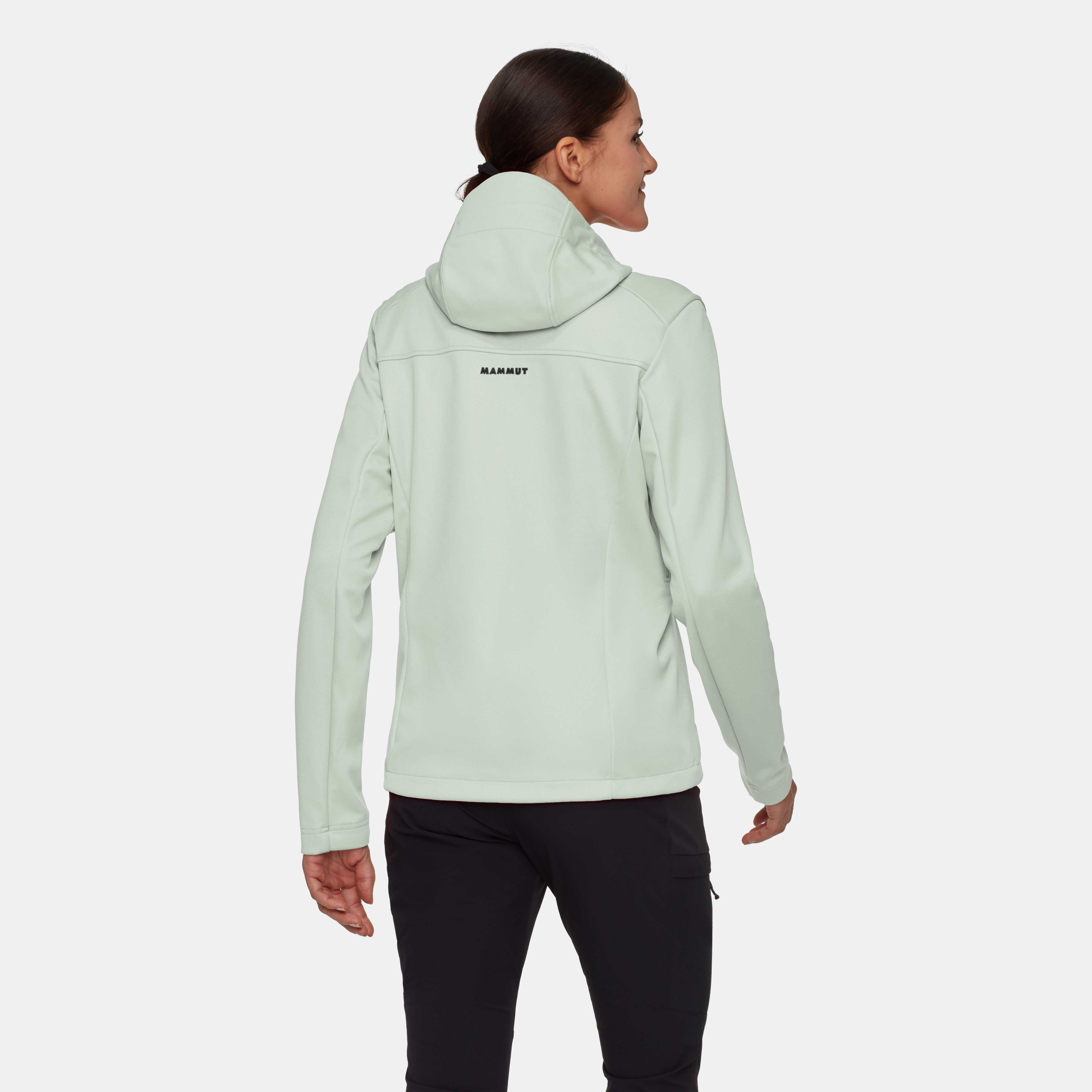 Mammut Ultimate VIII SO Hooded Jacket Women, silver sage - Silver sage