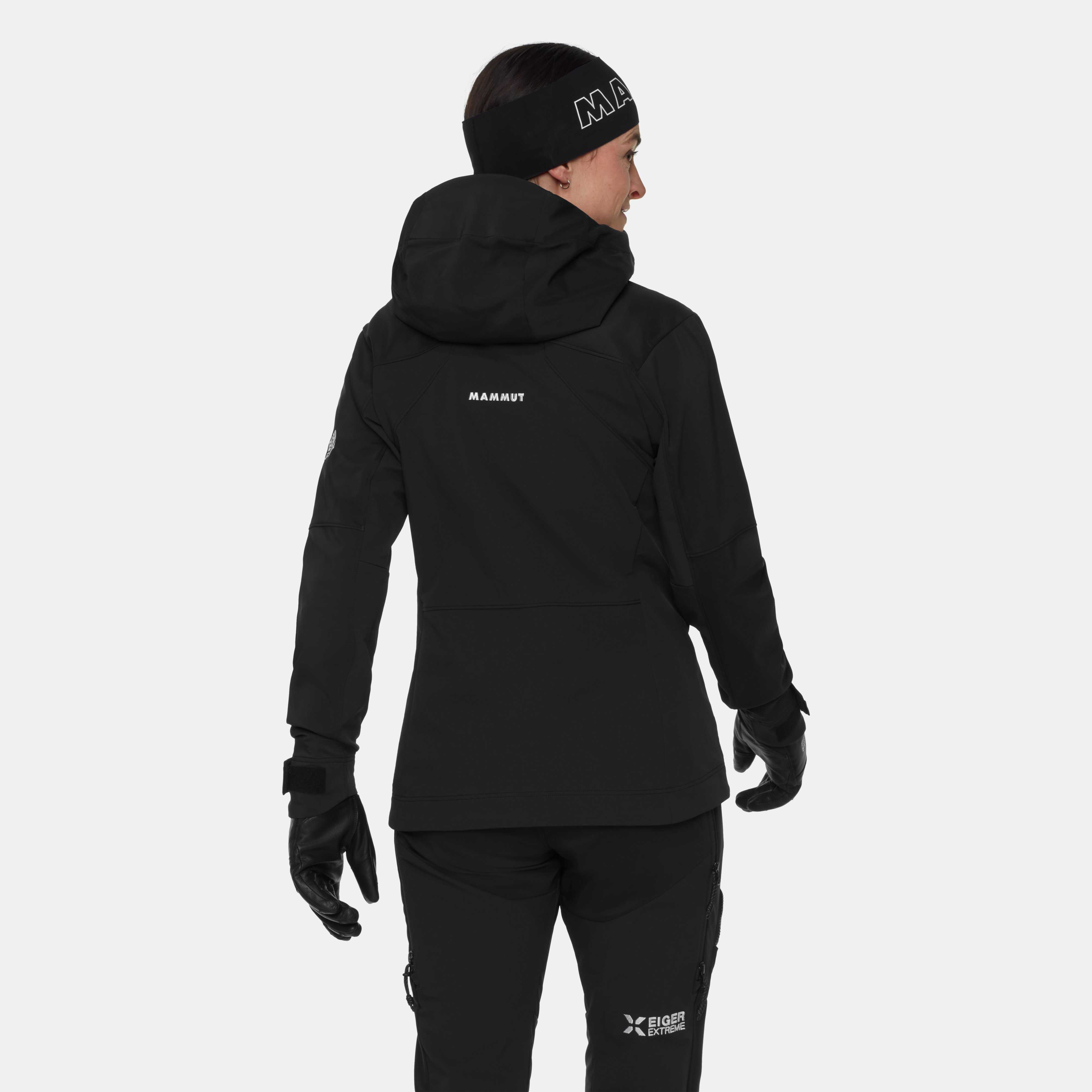 Mammut Eiger Nordwand Pro SO Hooded Jacket Women, black - Black