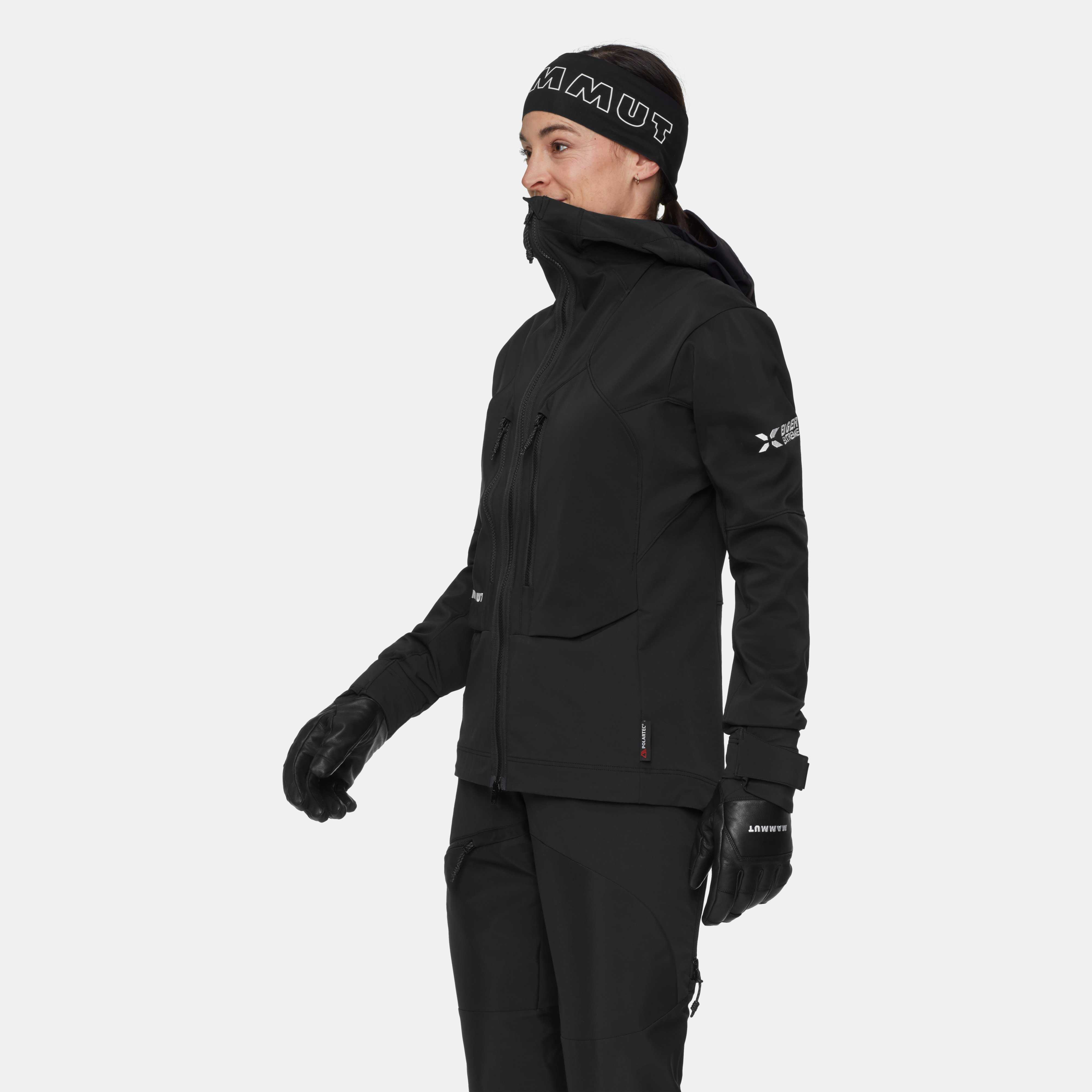 Mammut Eiger Nordwand Pro SO Hooded Jacket Women, black - Black