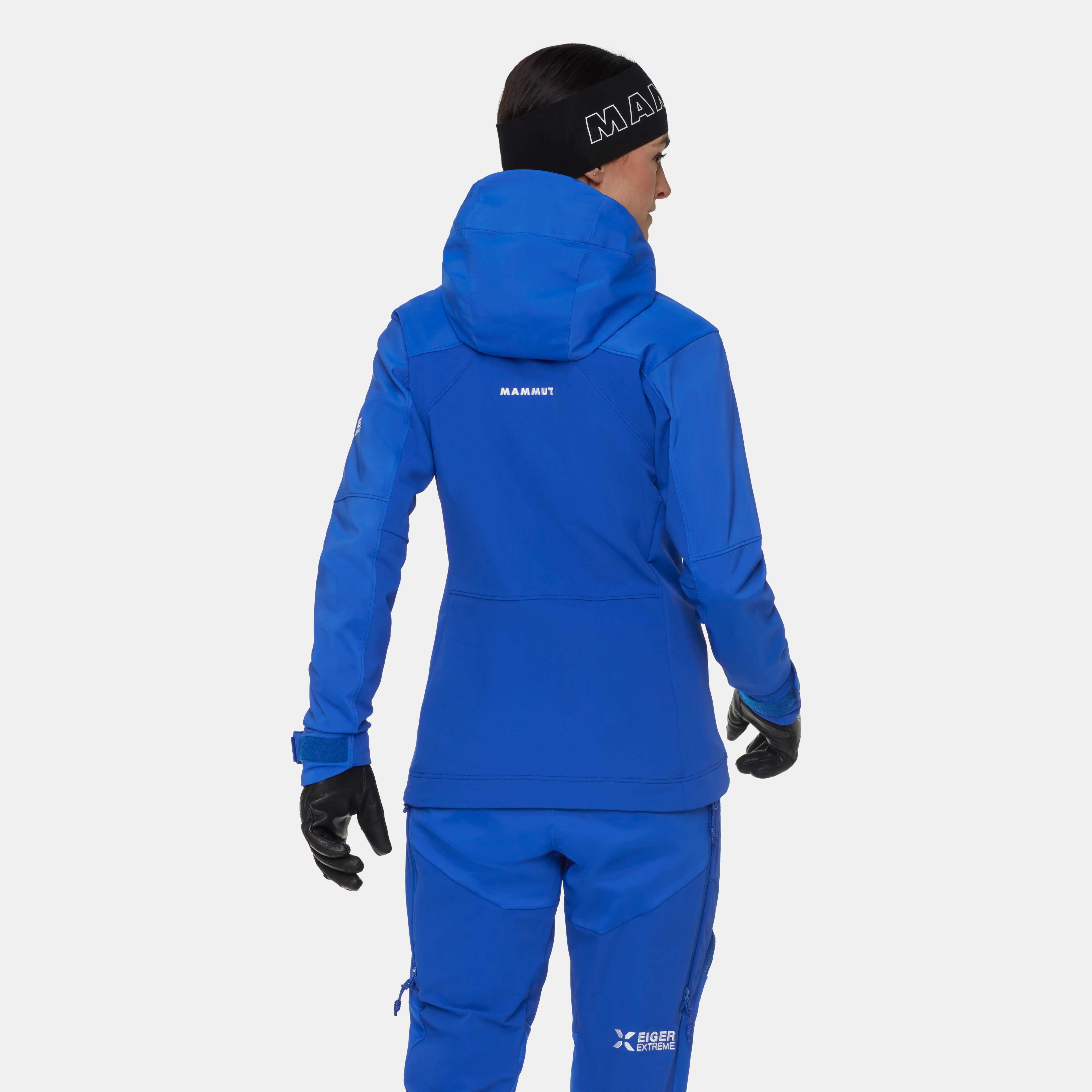 Mammut Eiger Nordwand Pro SO Hooded Jacket Women, eiger blue - Eiger blue