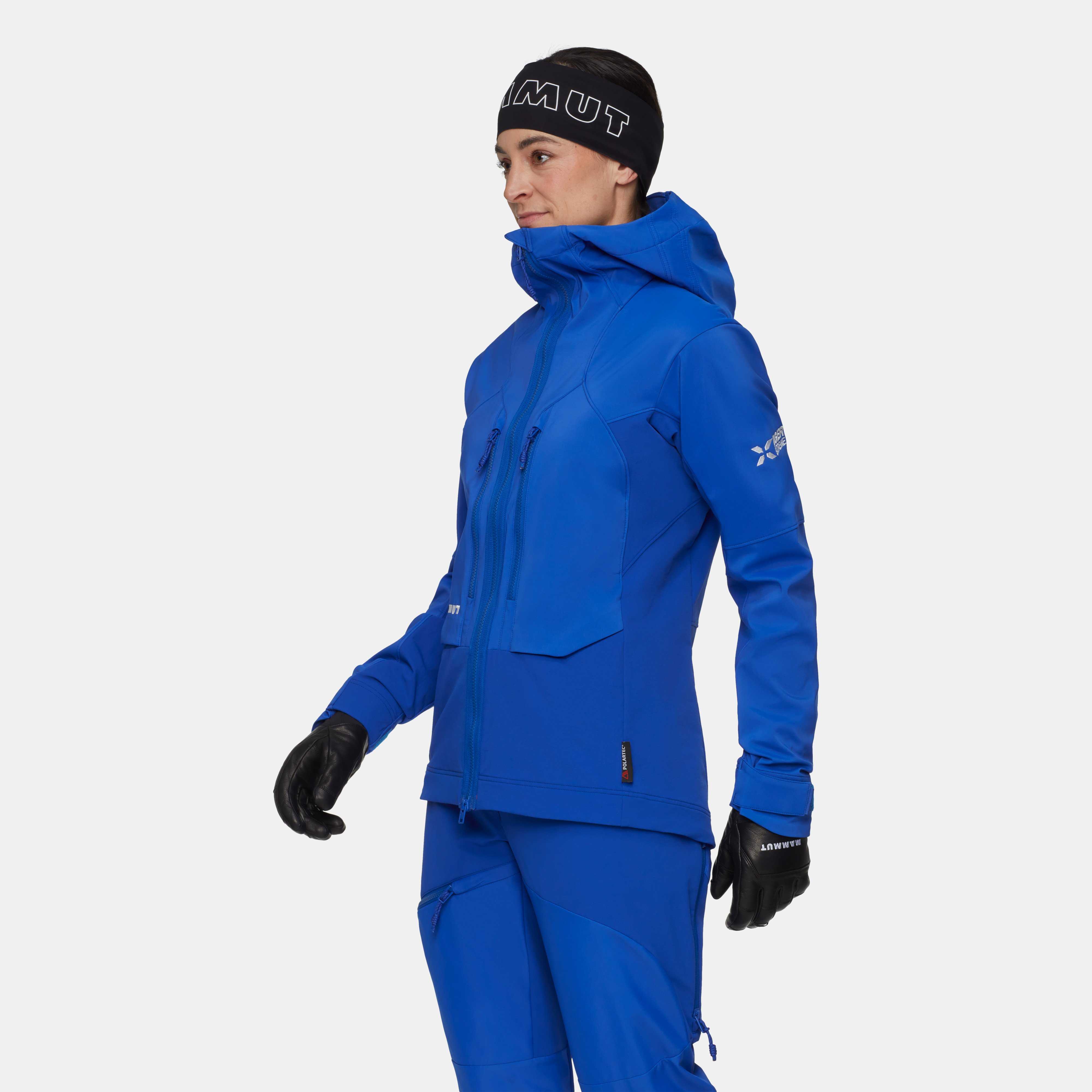 Mammut Eiger Nordwand Pro SO Hooded Jacket Women, eiger blue - Eiger blue