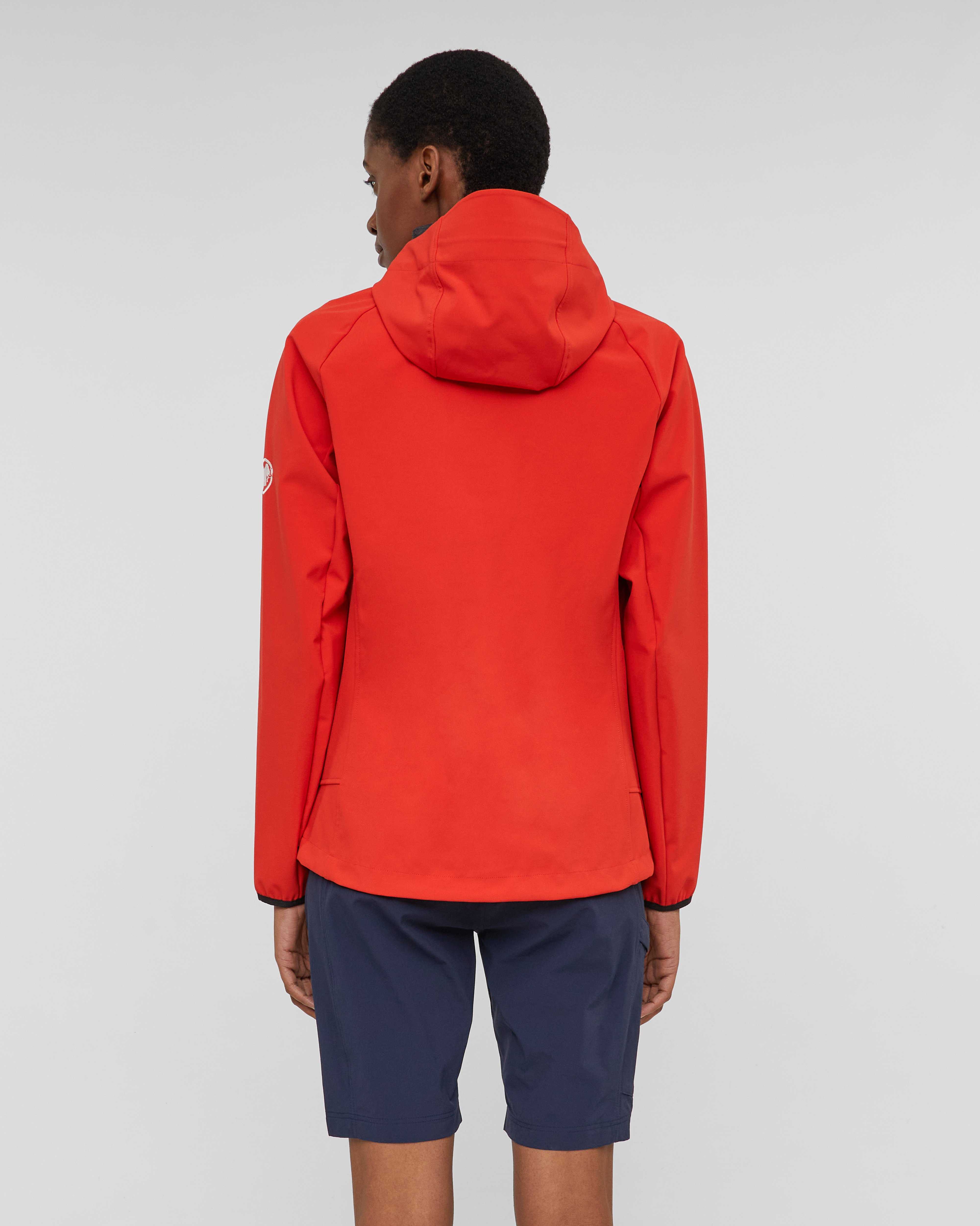 Mammut Mtn. Pro 2.0 SO Hooded Jacket Women, mammut red - Mammut red - Model back view