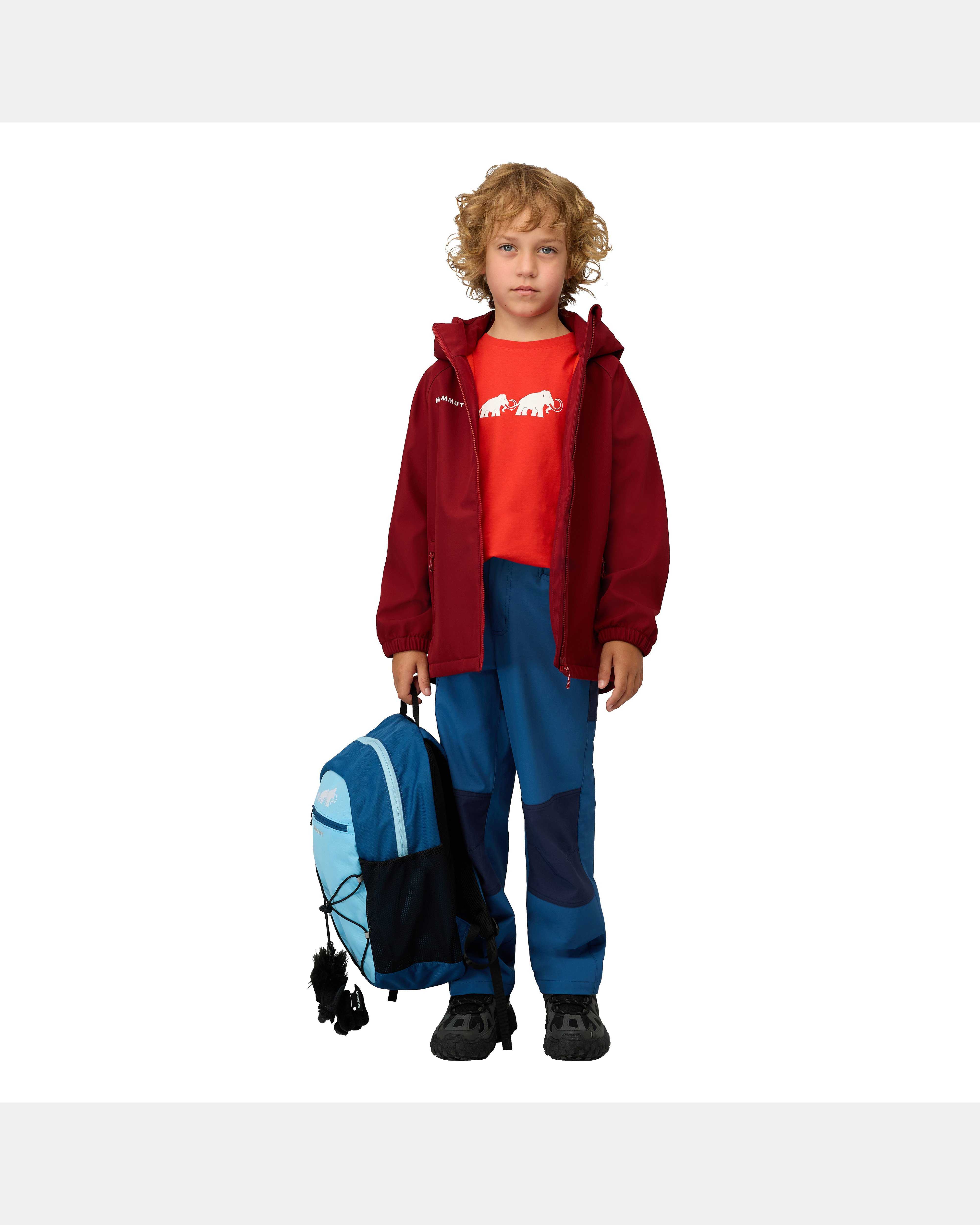 Mammut Ultimate Comfort SO Hooded Jacket Kids, dark mammut red - Dark mammut red