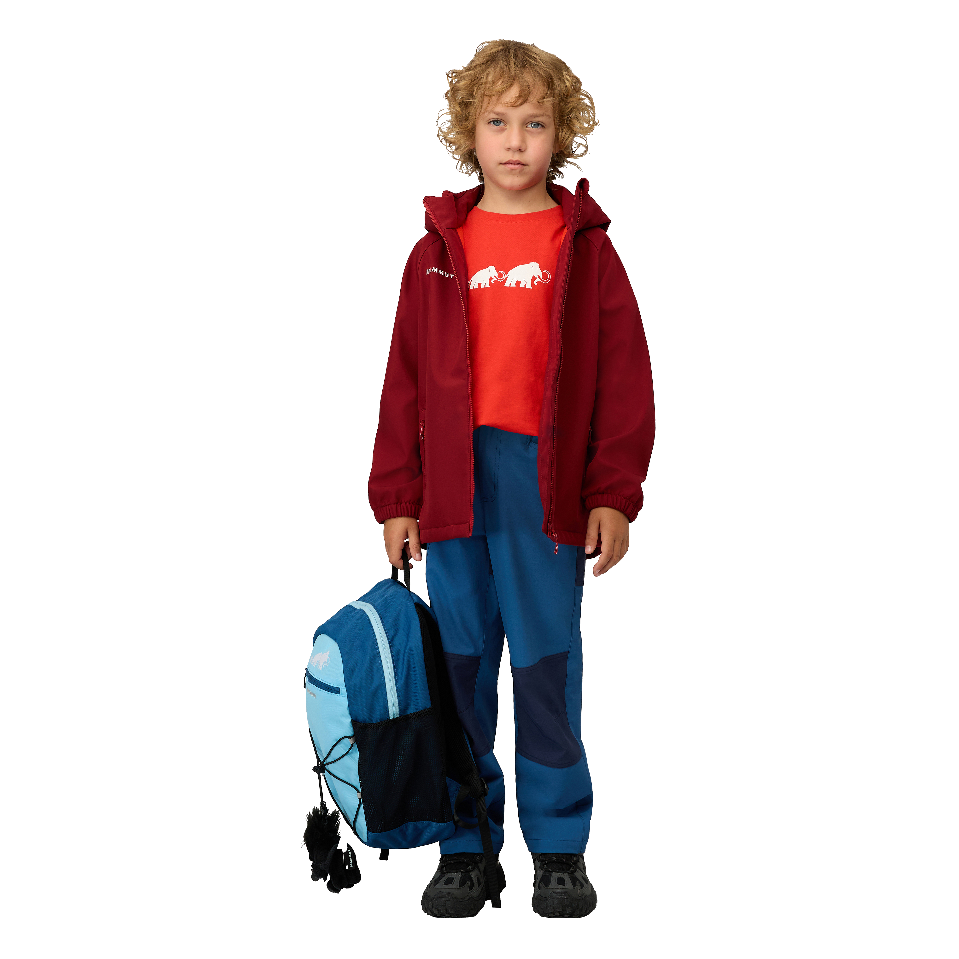 Mammut Ultimate Comfort SO Hooded Jacket Kids, dark mammut red - Dark mammut red