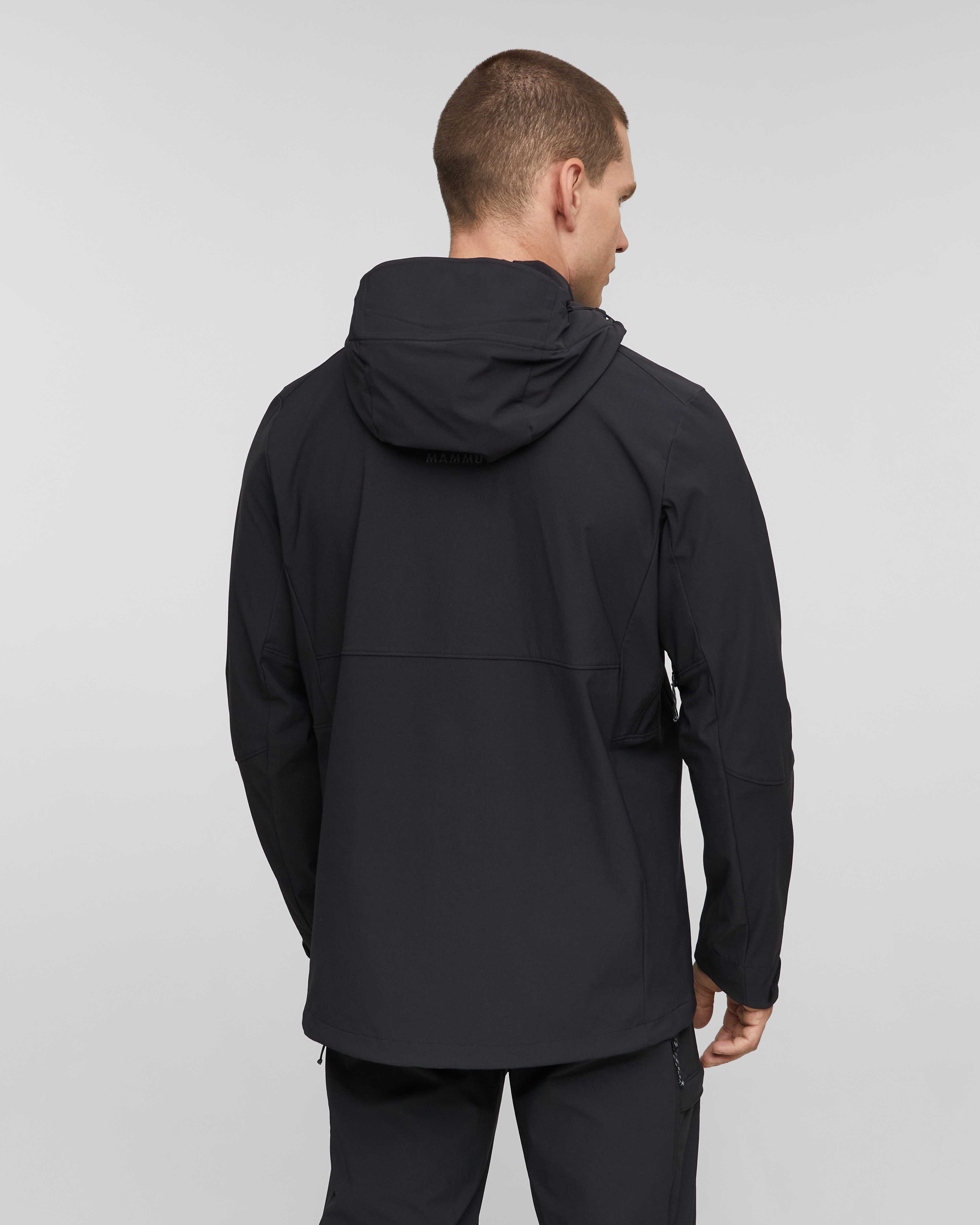 Mammut Skintrack SO Hooded Jacket Men, black - Black - Model back view