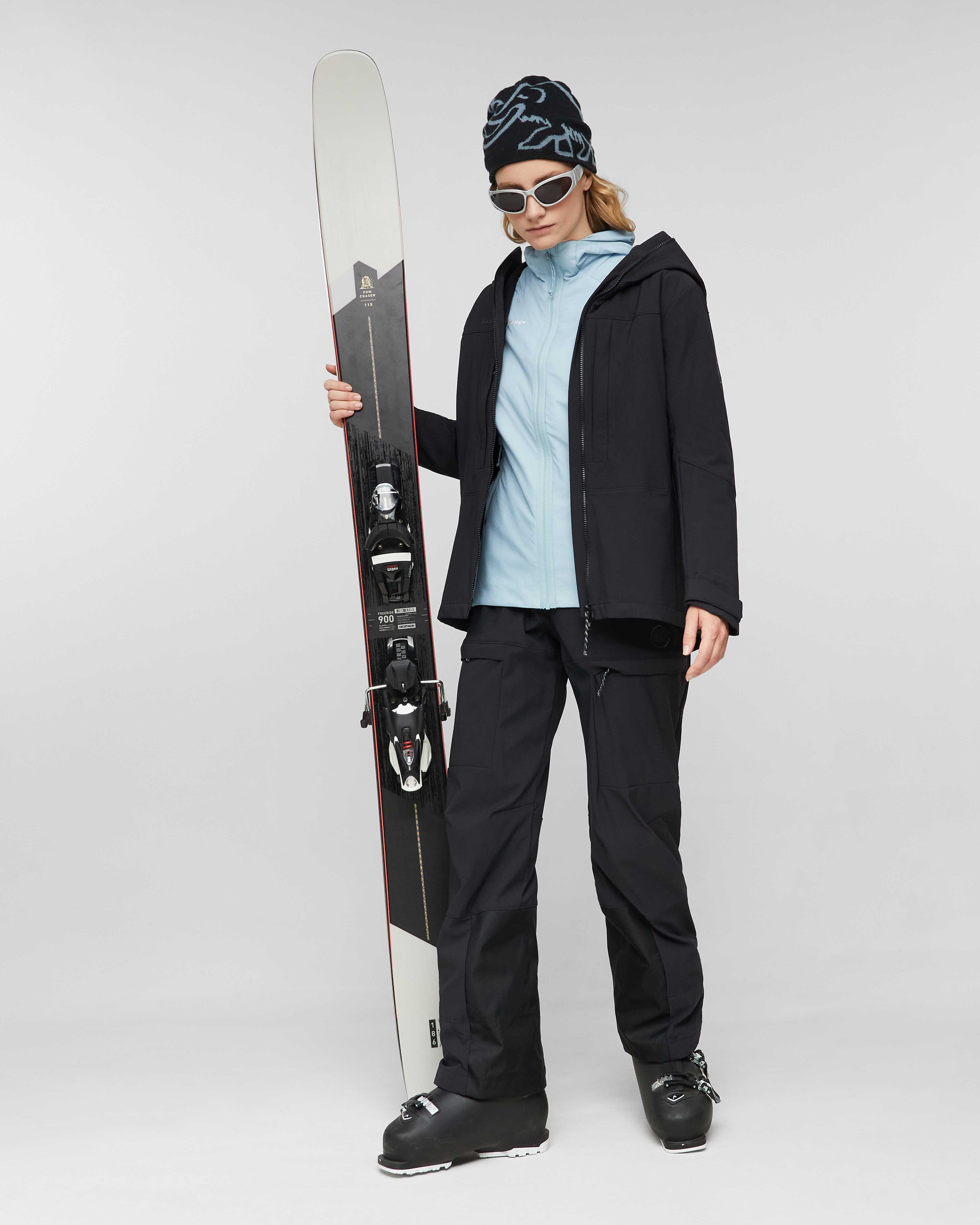 Mammut Skintrack SO Hooded Jacket Women, black - Black - Outdoor view