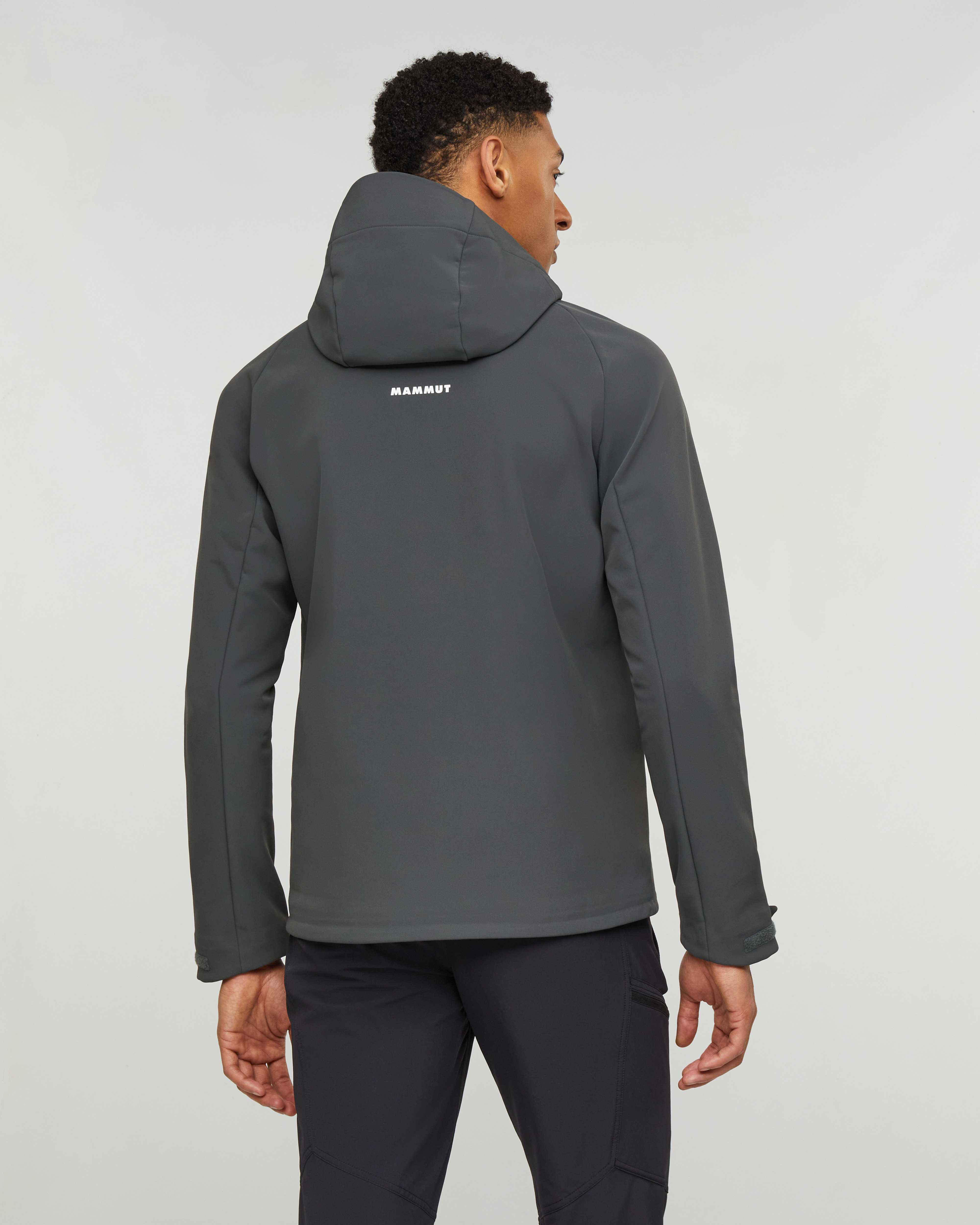 Mammut Winterfield SO Hooded Jacket Men, gabbro - Gabbro - Model back view