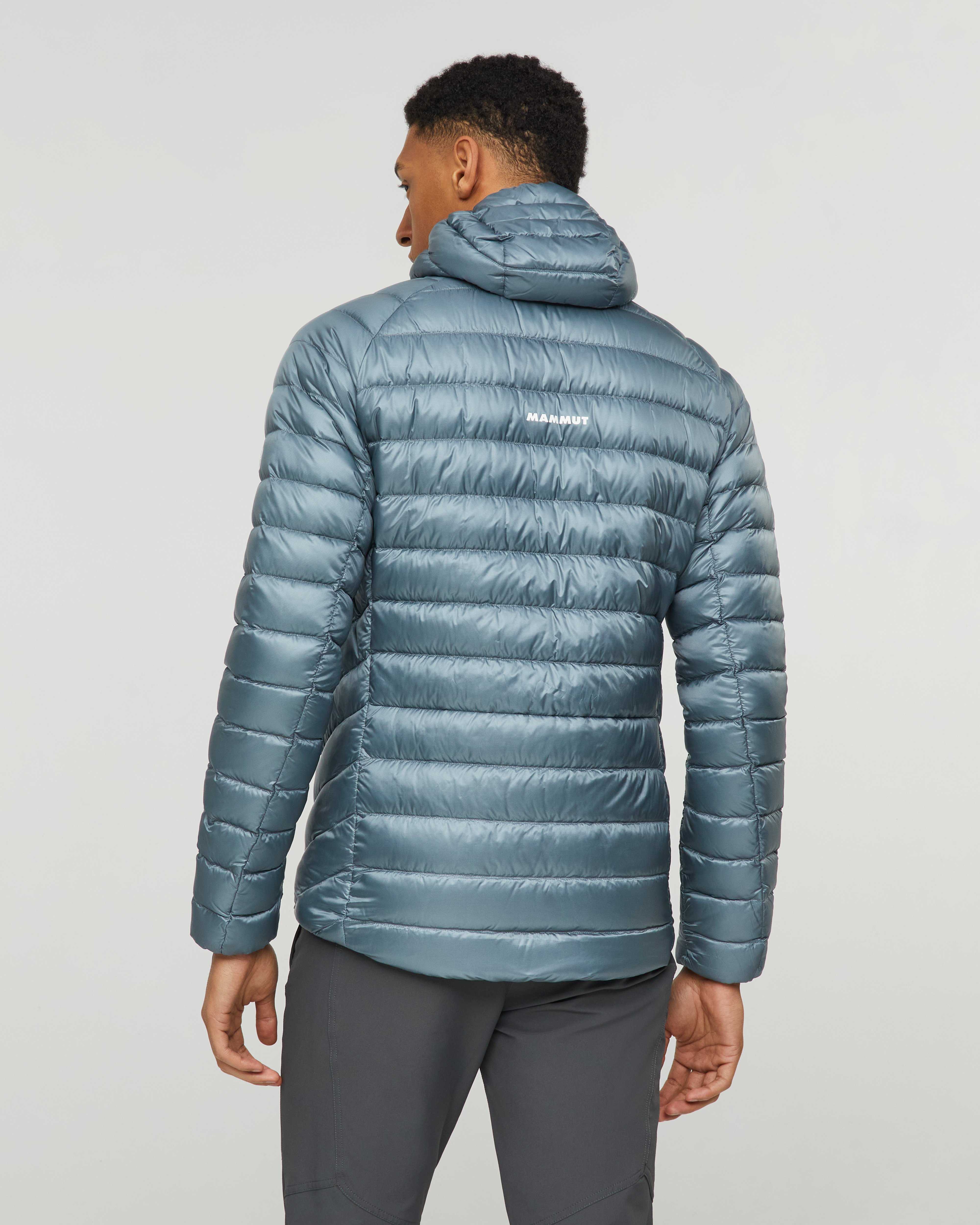 Mammut Broad Peak IN Hooded Jacket Men, strata - Strata - Model back view