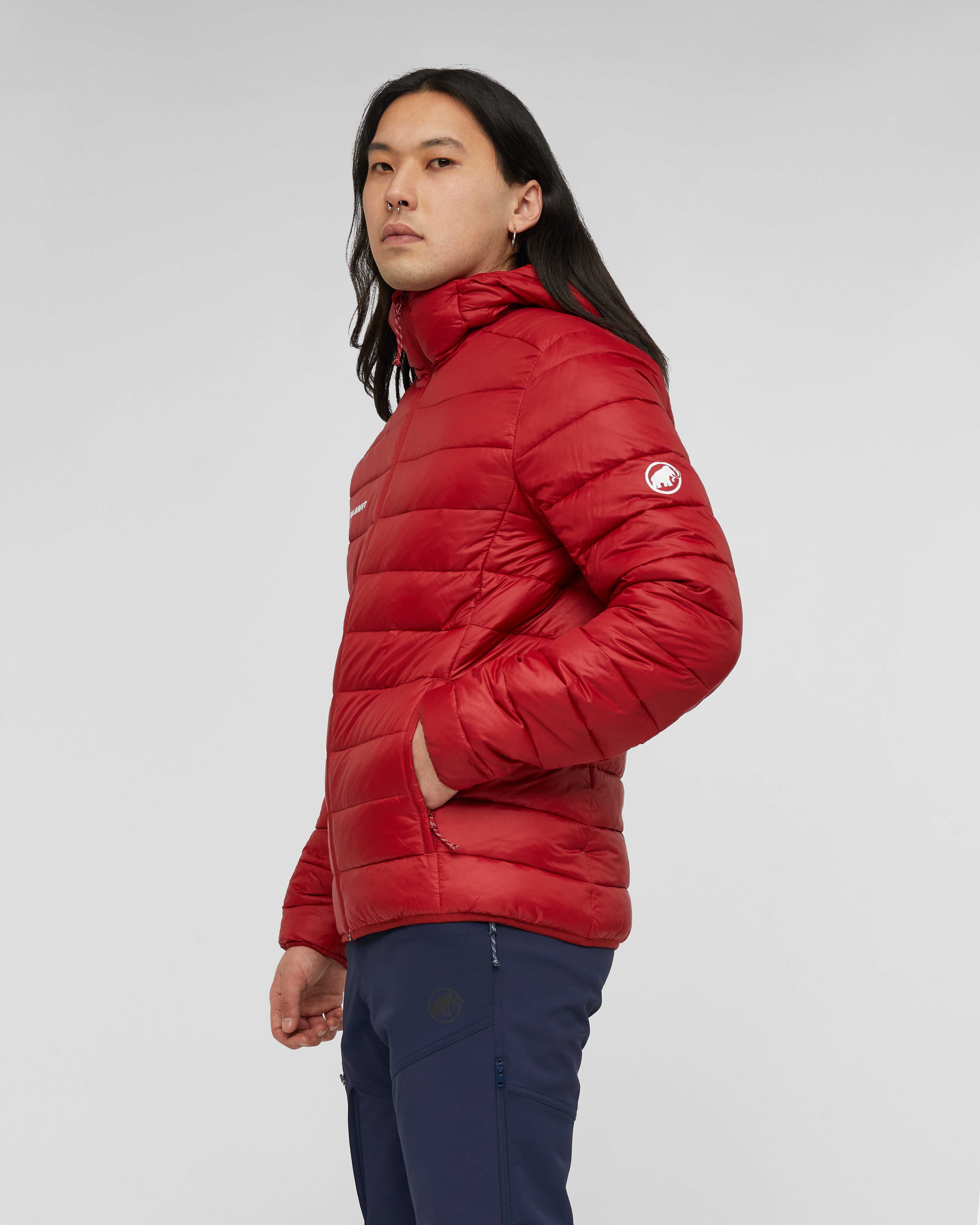 Mammut Crag IN Hooded Jacket Men, dark mammut red - Dark mammut red - Model side view