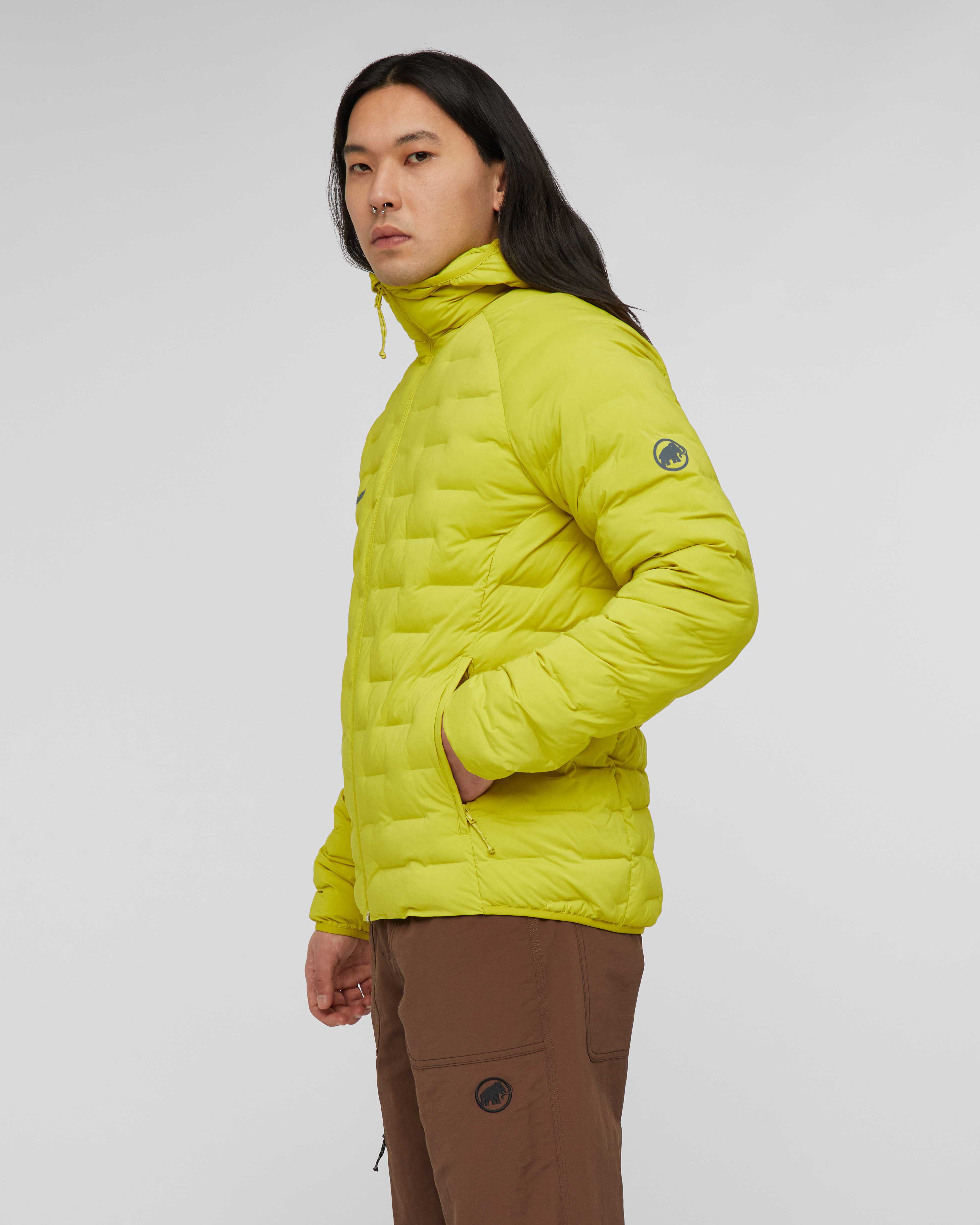 Mammut Sender IN Hooded Jacket Men, acacia - Acacia - Model side view