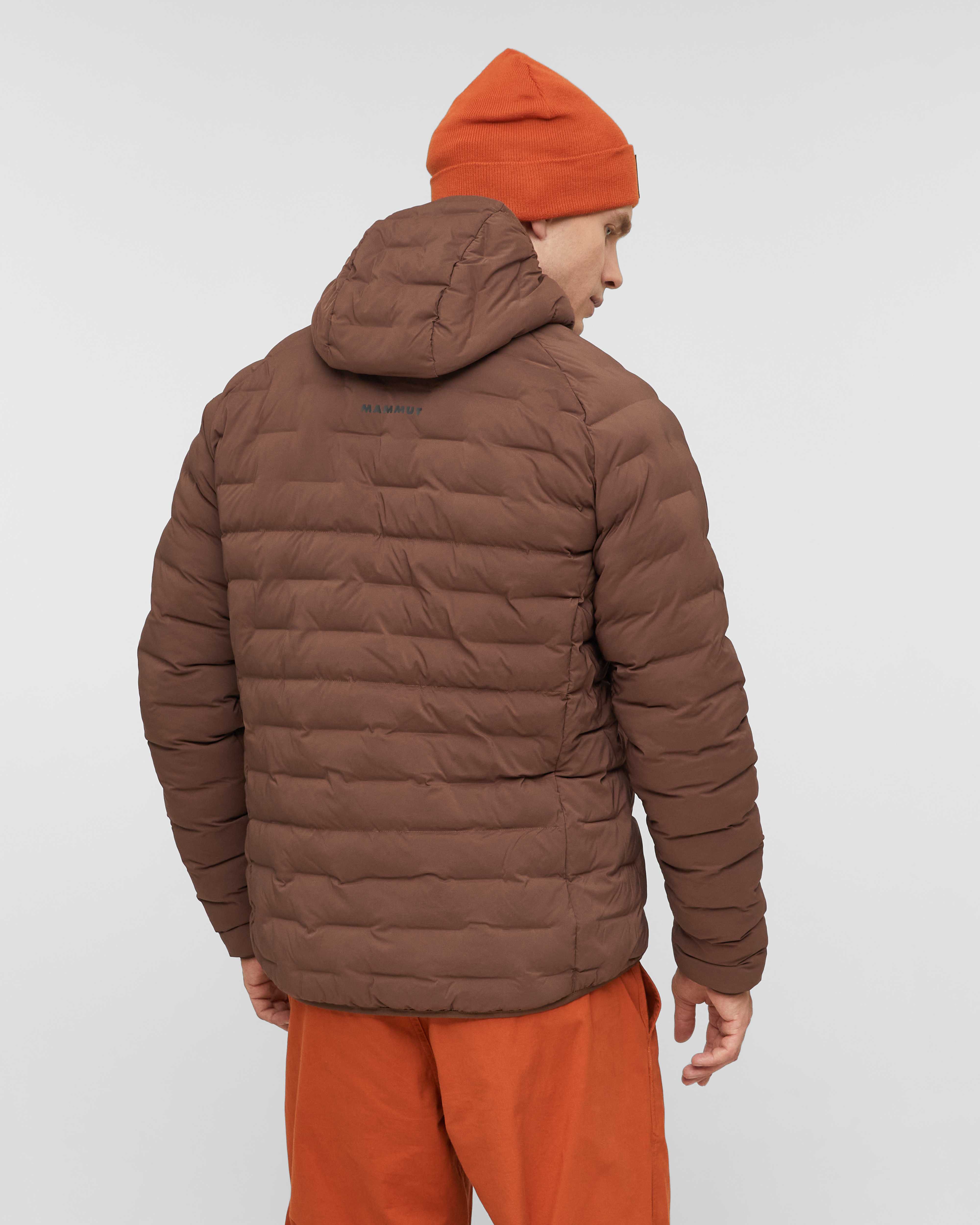 Mammut Sender IN Hooded Jacket Men, soil - Soil - Model back view