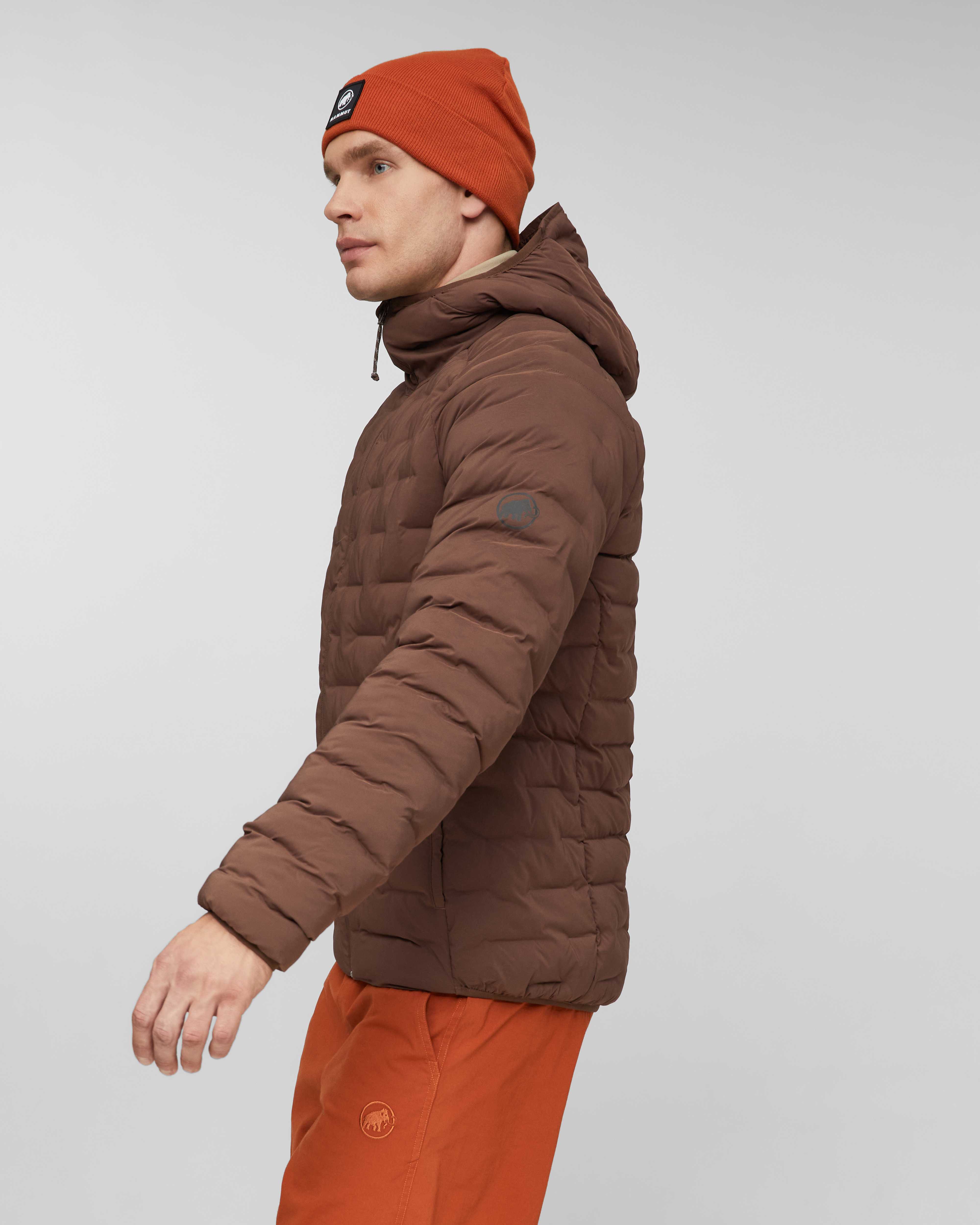 Mammut Sender IN Hooded Jacket Men, soil - Soil - Model side view
