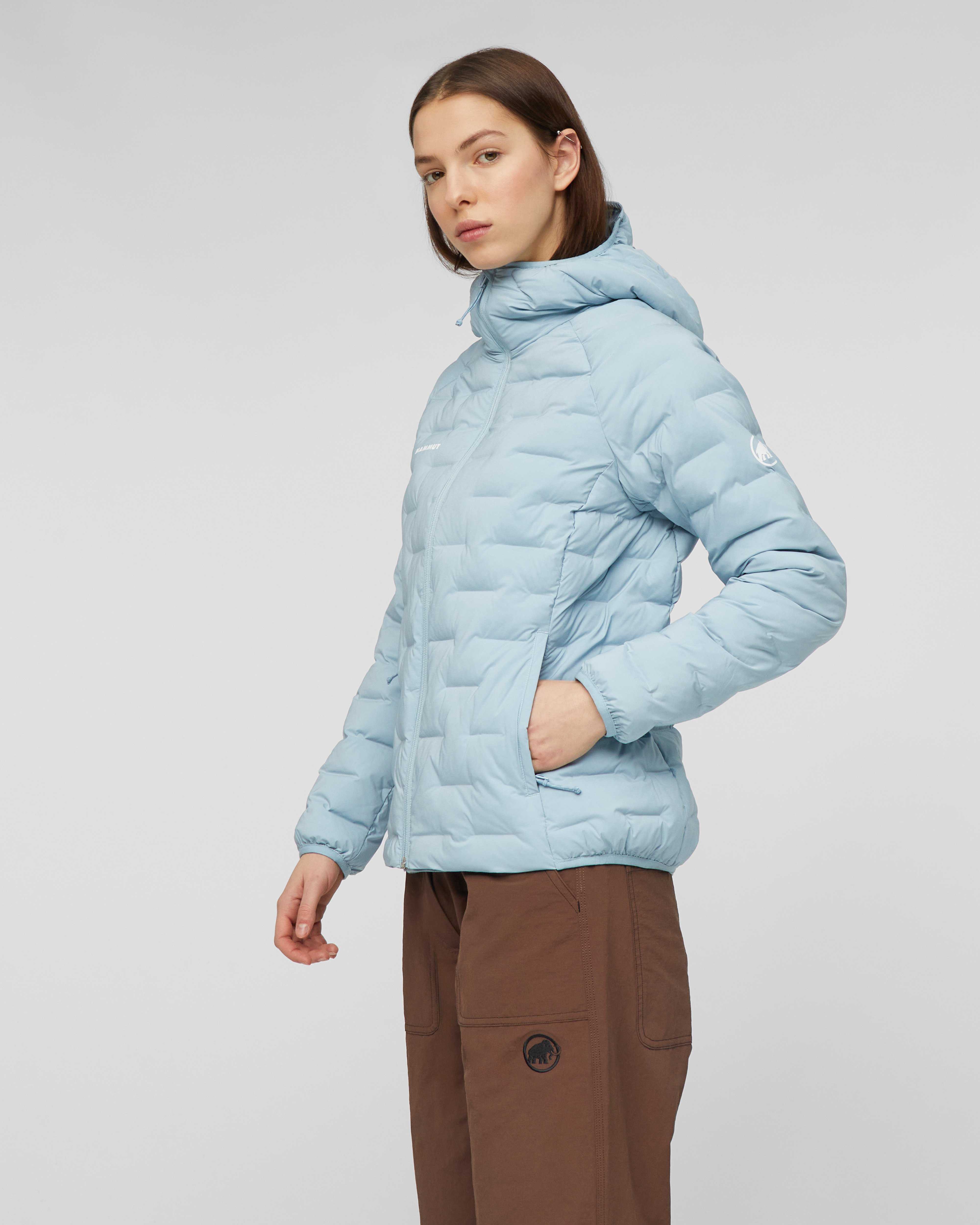 Mammut Sender IN Hooded Jacket Women, nebla - Nebla - Model side view