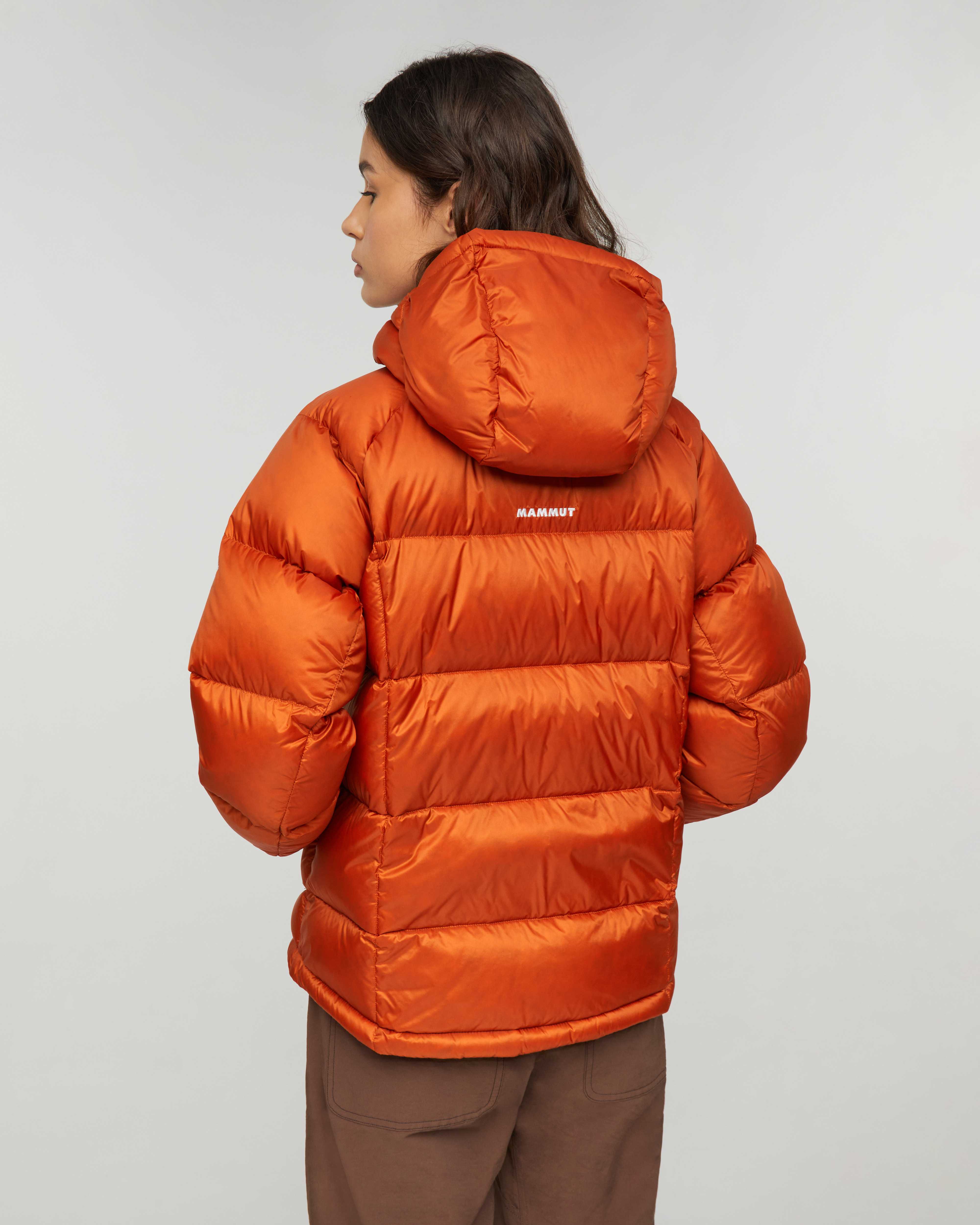 Mammut Glacier Glow IN Hooded Jacket Women, autumn larice - Autumn larice - Model back view