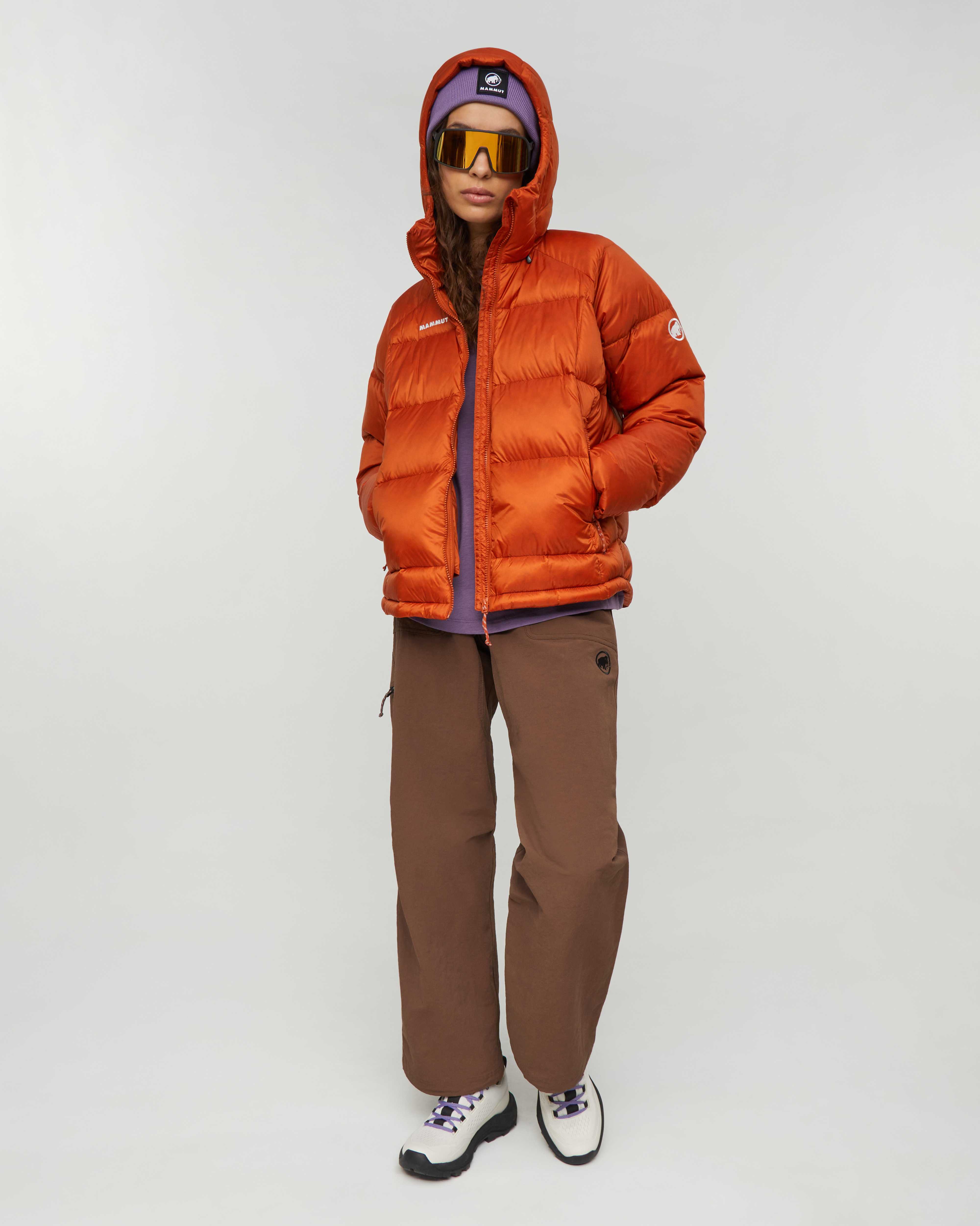 Mammut Glacier Glow IN Hooded Jacket Women, autumn larice - Autumn larice - Outdoor view