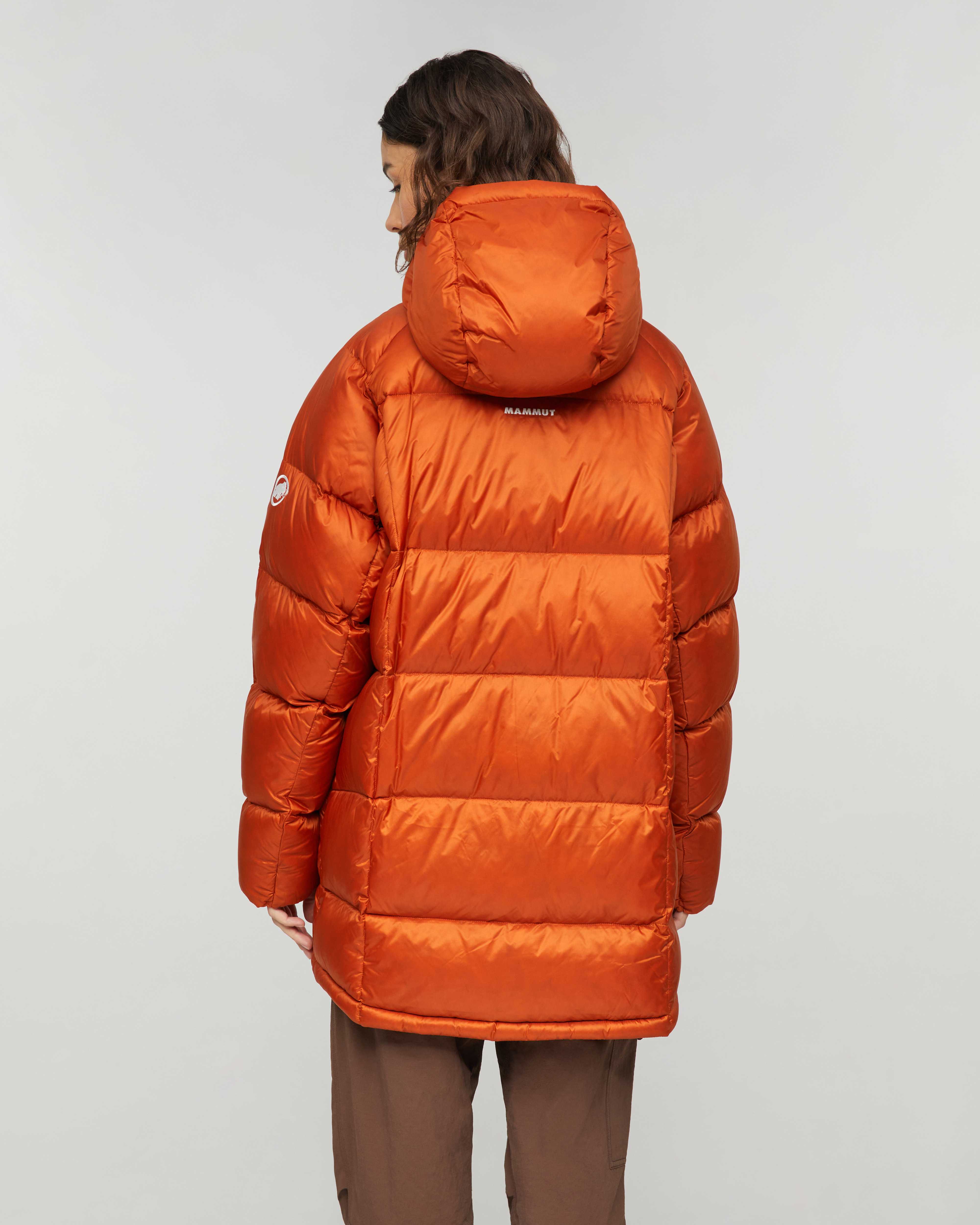 Mammut Glacier Glow IN Hooded Parka Women, autumn larice - Autumn larice - Model back view