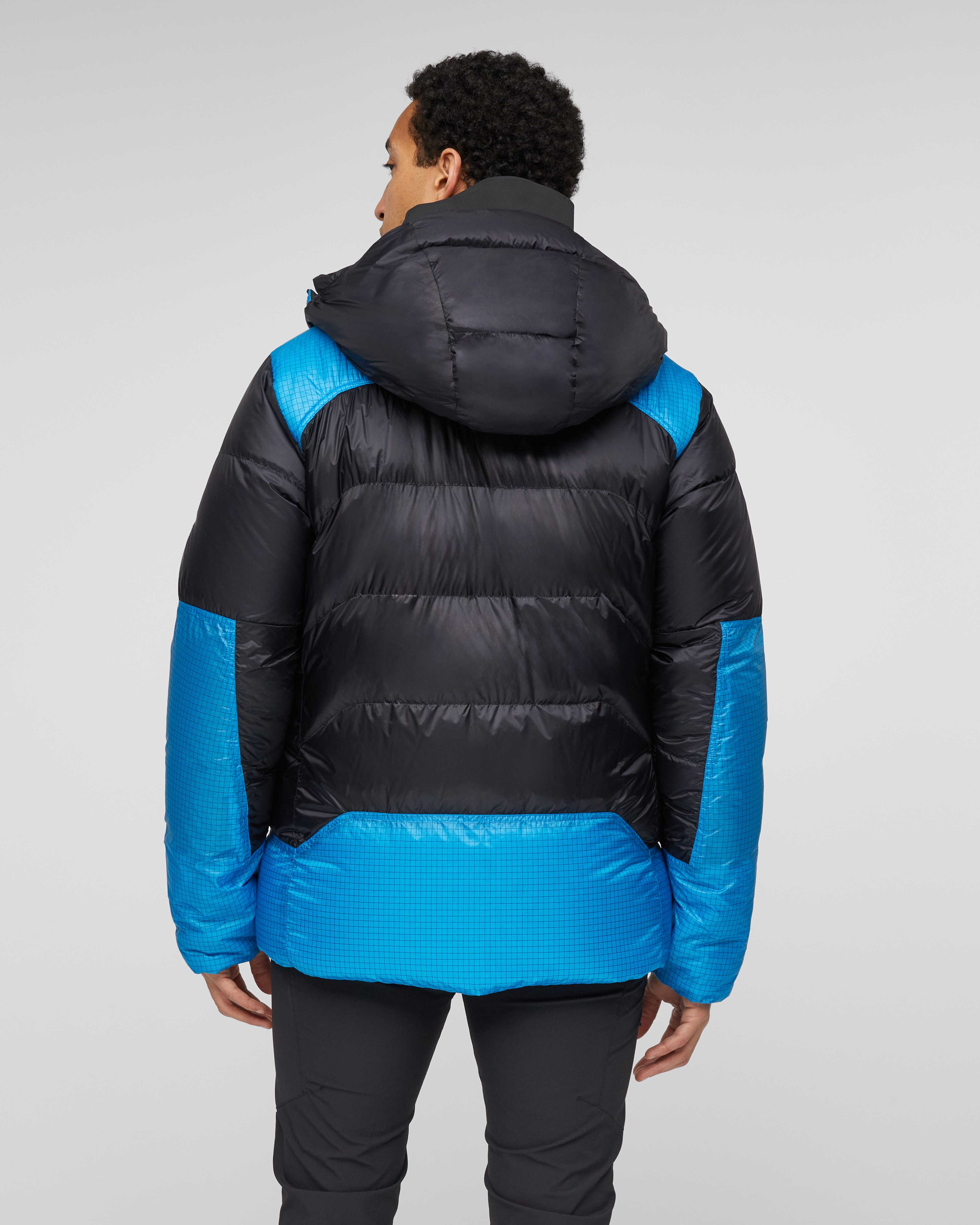 Mammut Taiss Pro Belay IN Hooded Jacket Men, black-glacier blue - Black-glacier blue - Model back view