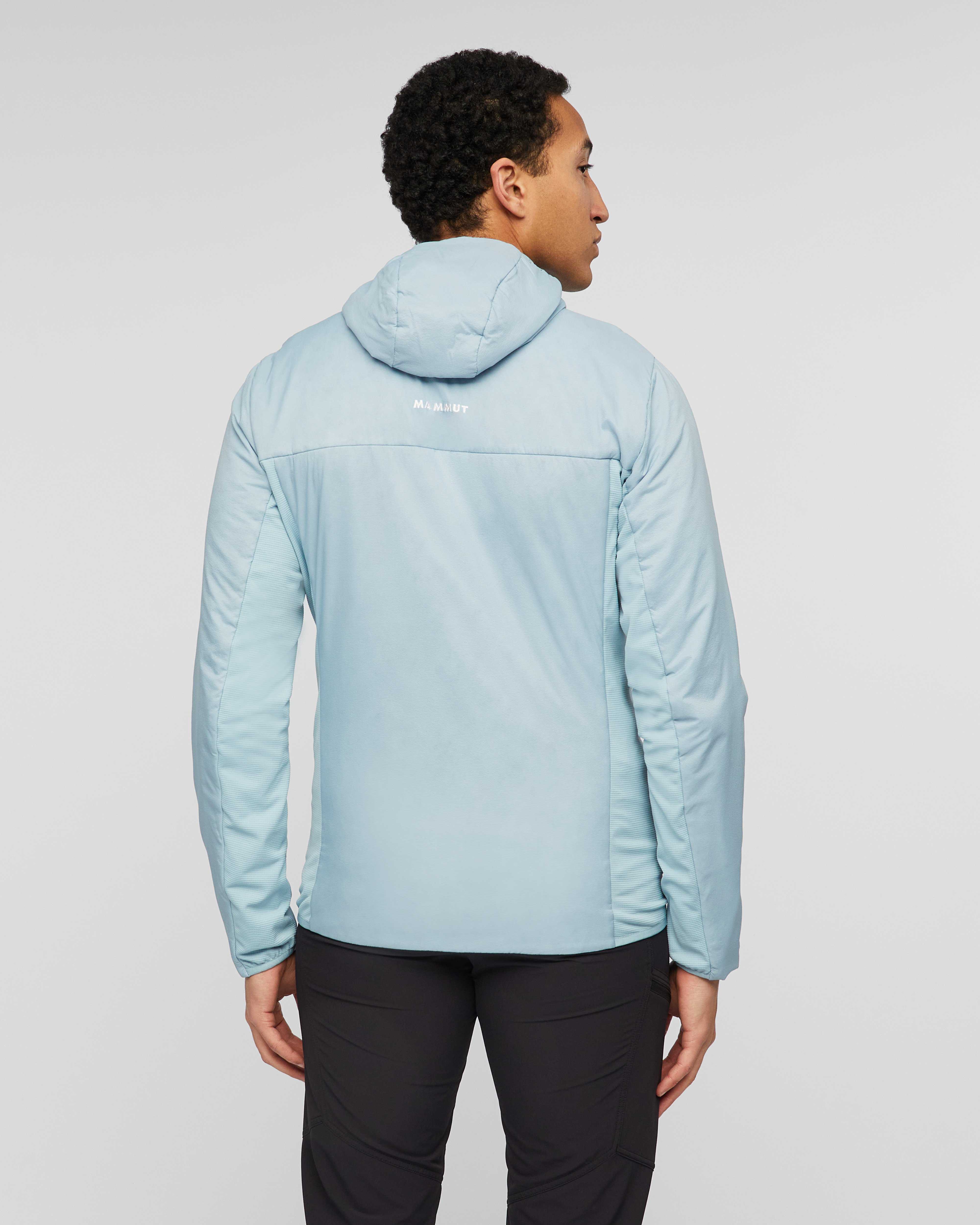 Mammut Rime Light IN Hybrid Hooded Jacket Men, nebla - Nebla - Model back view