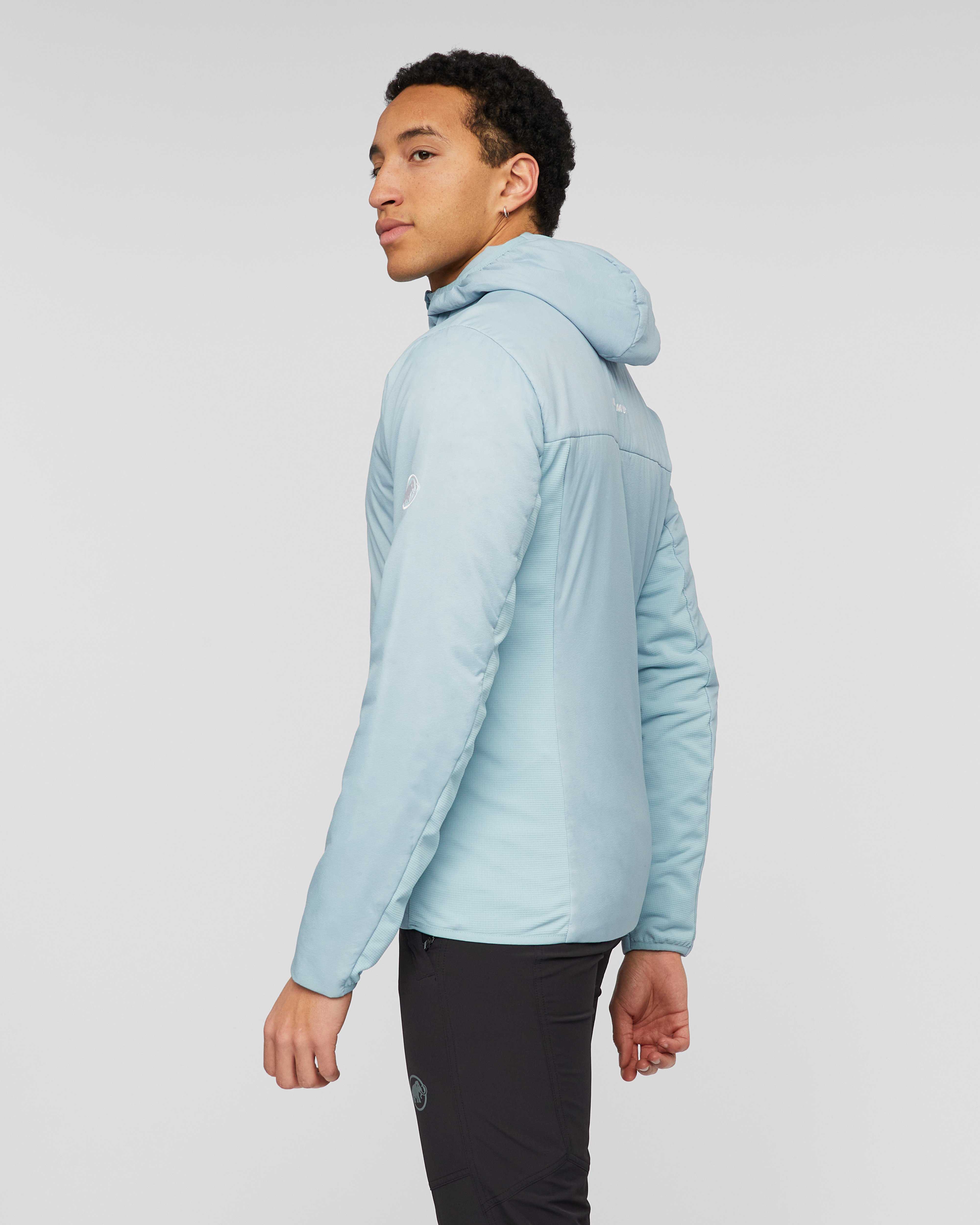 Mammut Rime Light IN Hybrid Hooded Jacket Men, nebla - Nebla - Model side view