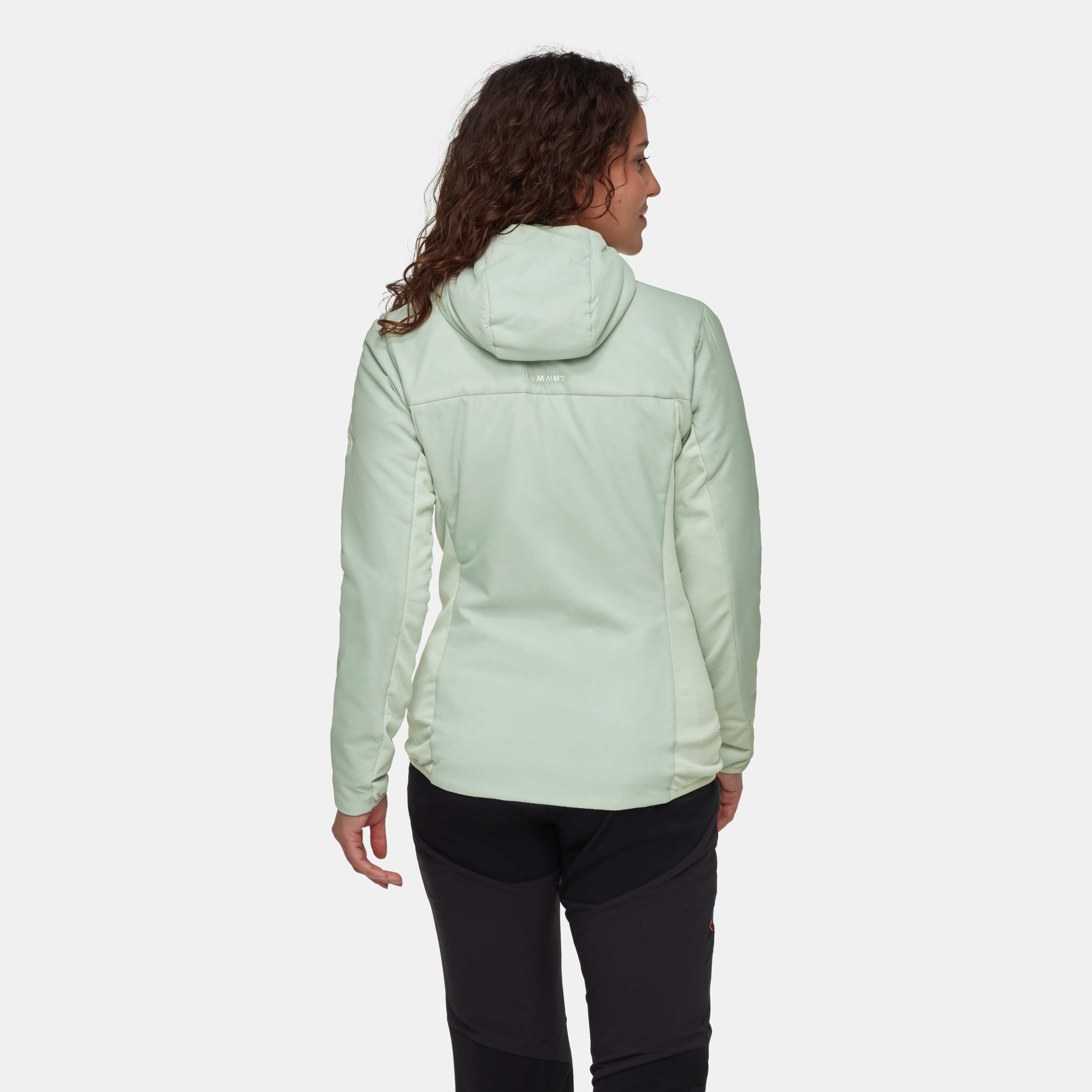 Mammut Rime Light IN Hybrid Hooded Jacket Women, silver sage - Silver sage