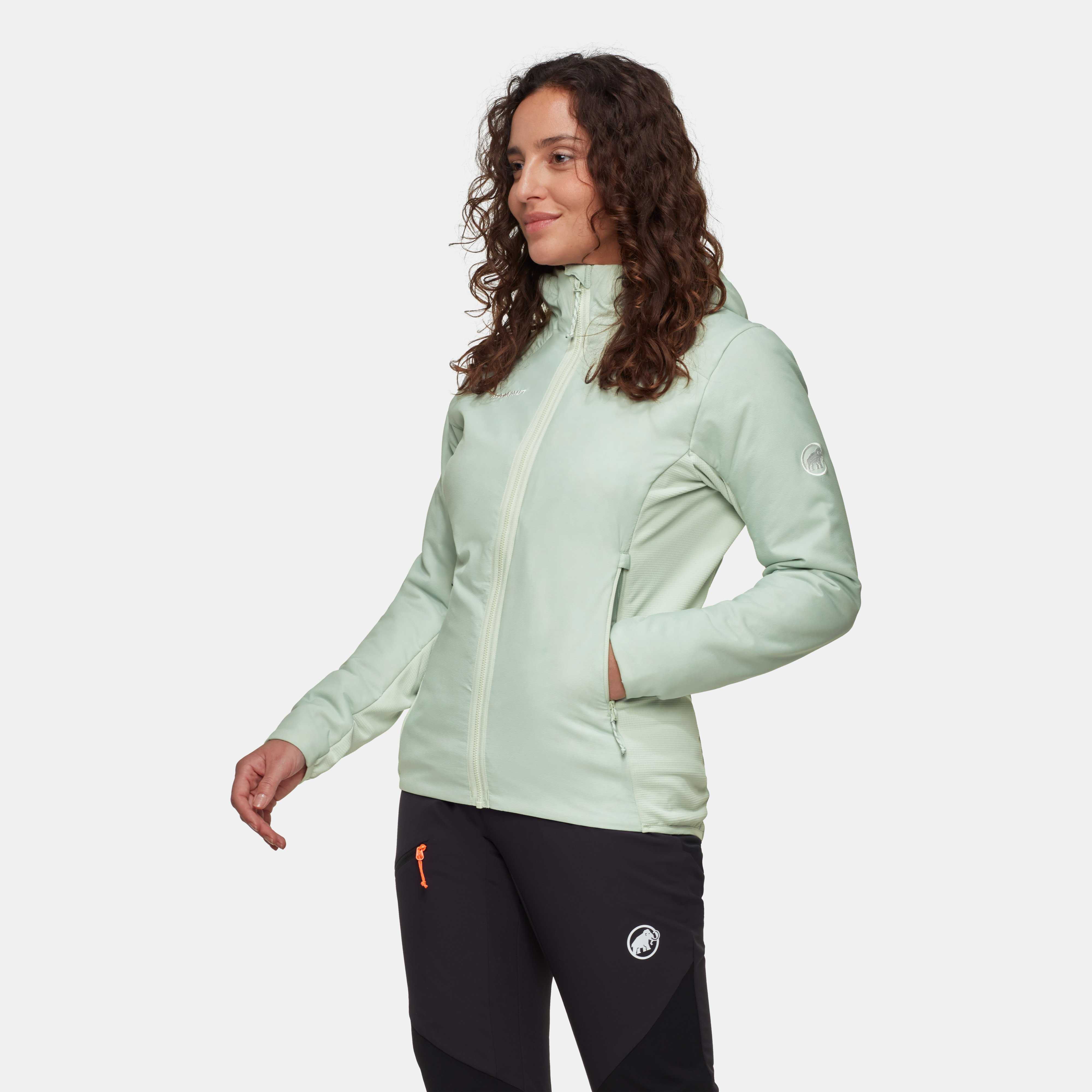 Mammut Rime Light IN Hybrid Hooded Jacket Women, silver sage - Silver sage