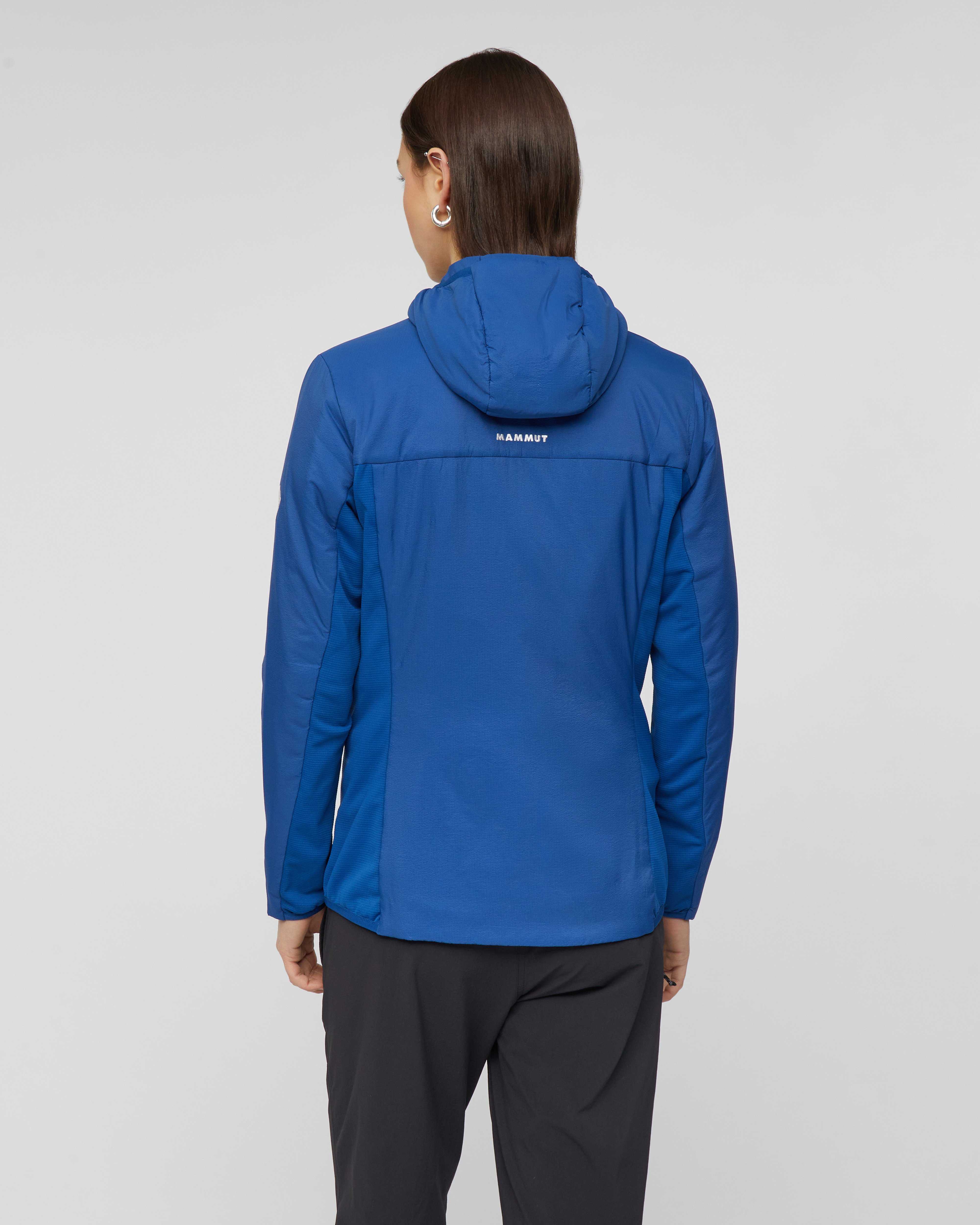 Mammut Rime Light IN Hybrid Hooded Jacket Women, tschiel - Tschiel - Model back view