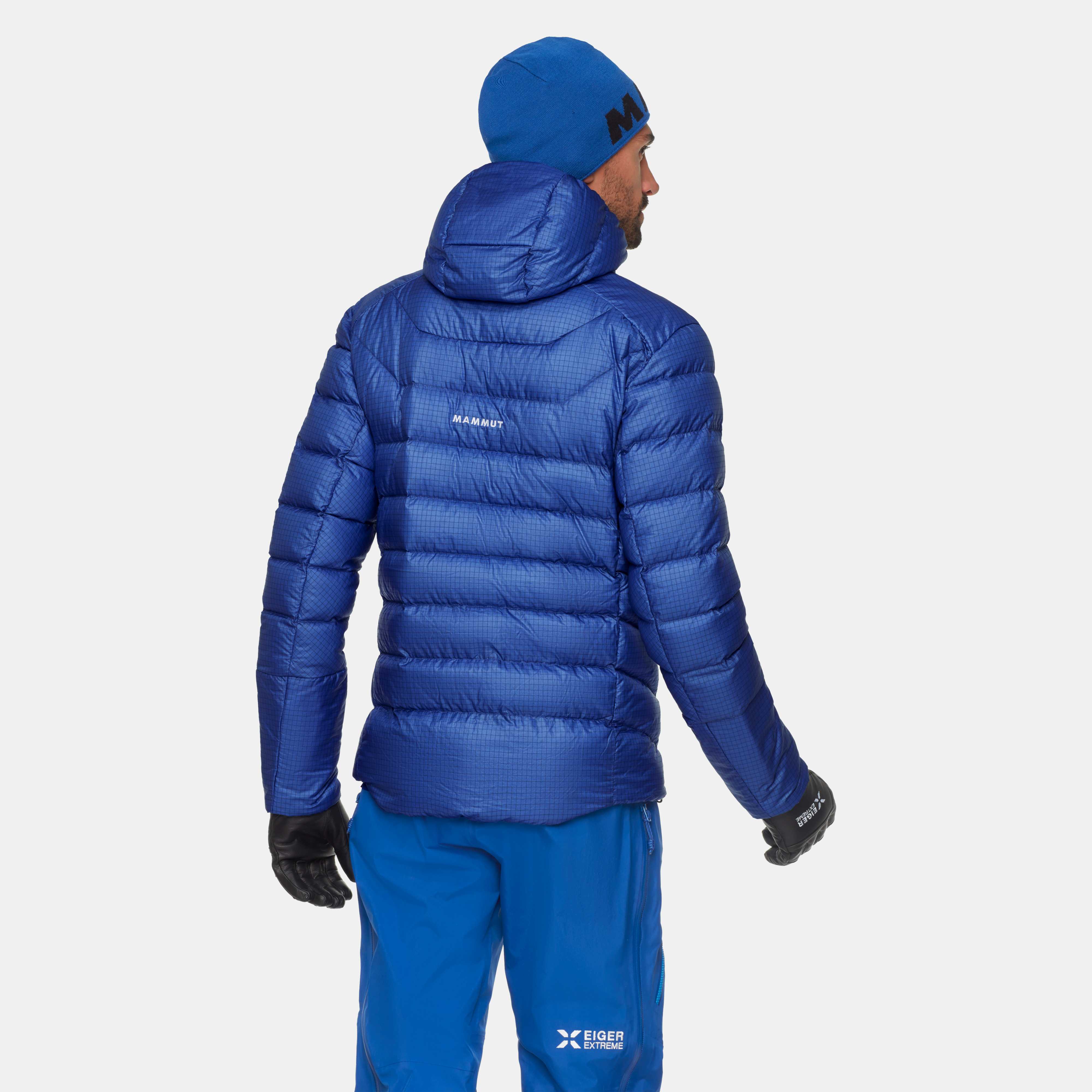 Mammut Eiger Nordwand Light Down IN Hooded Jacket Men - temp, eiger blue - Eiger blue