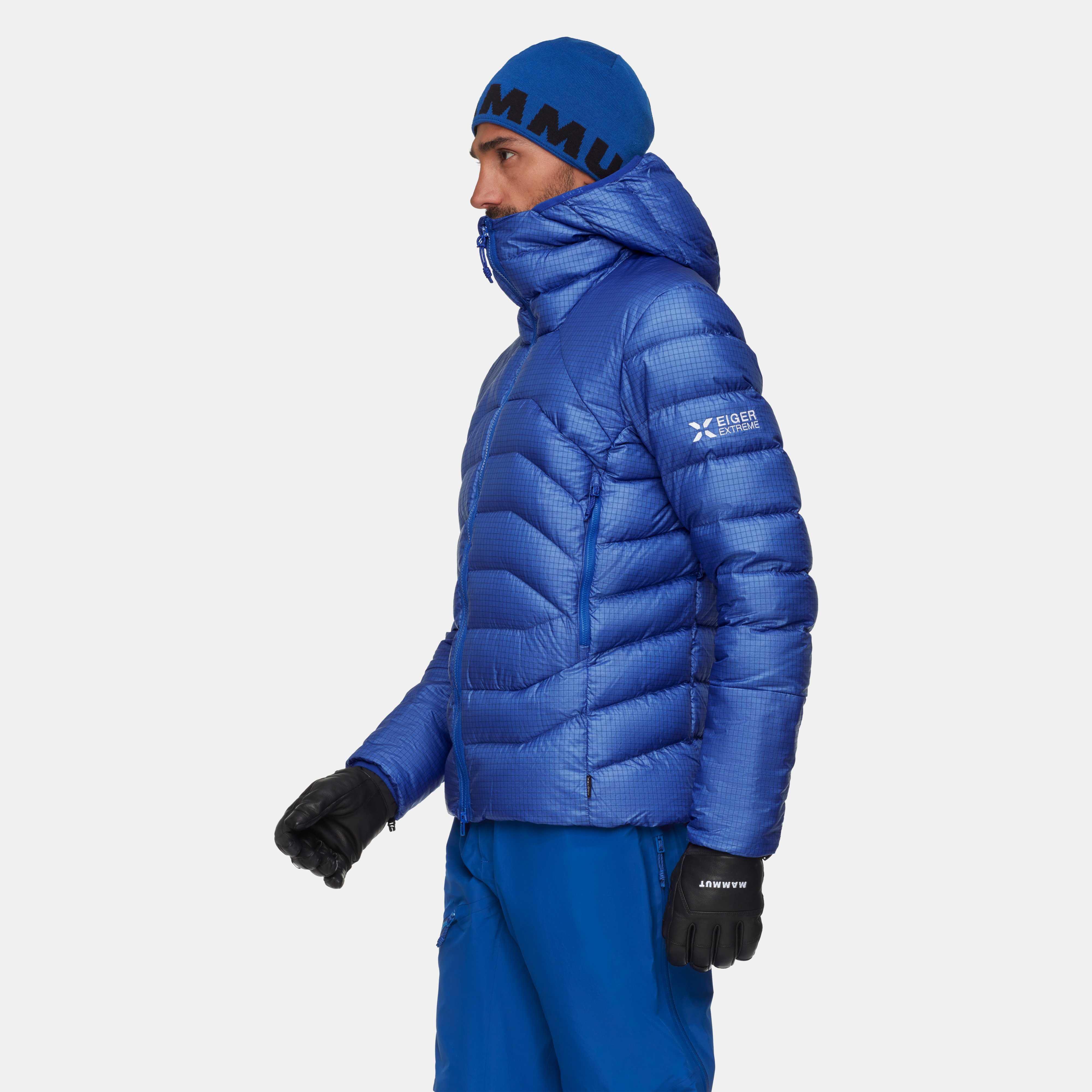 Mammut Eiger Nordwand Light Down IN Hooded Jacket Men - temp, eiger blue - Eiger blue
