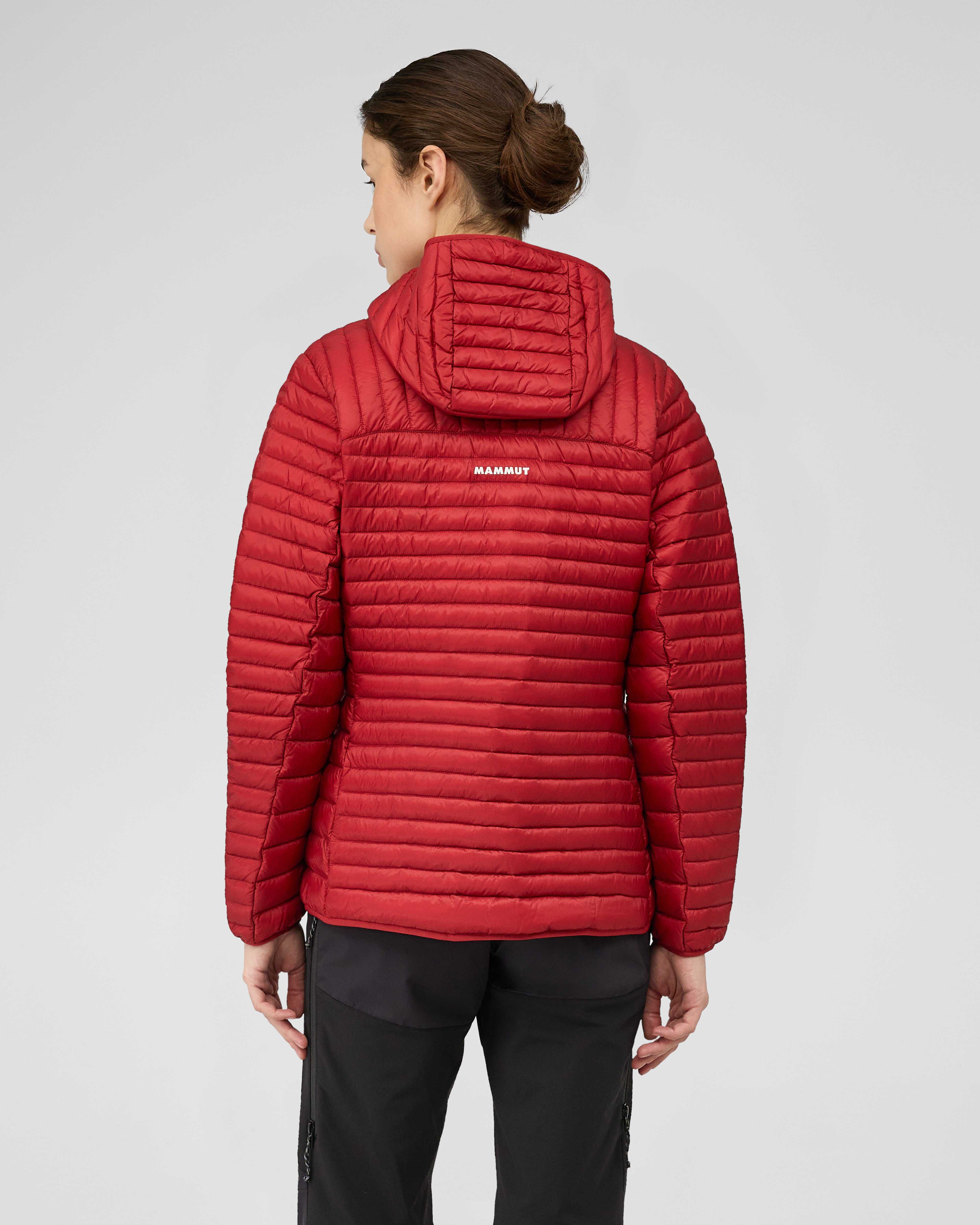 Mammut Broad Peak Light IN Hooded Jacket Women, dark mammut red - Dark mammut red - Model back view