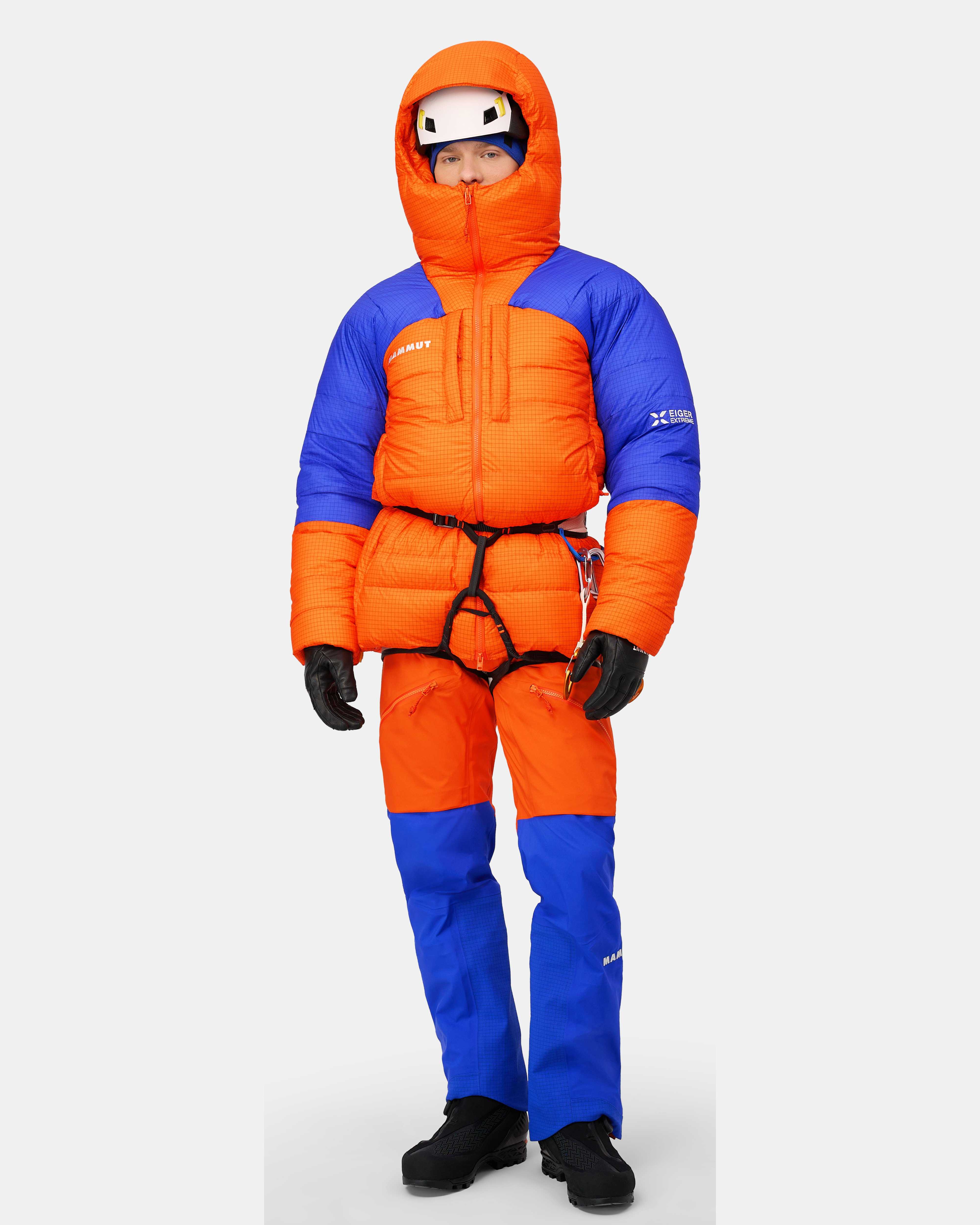 Mammut Eiger Nordwand Pro Down IN Hooded Parka Men, eiger orange-eiger blue - Eiger orange-eiger blue