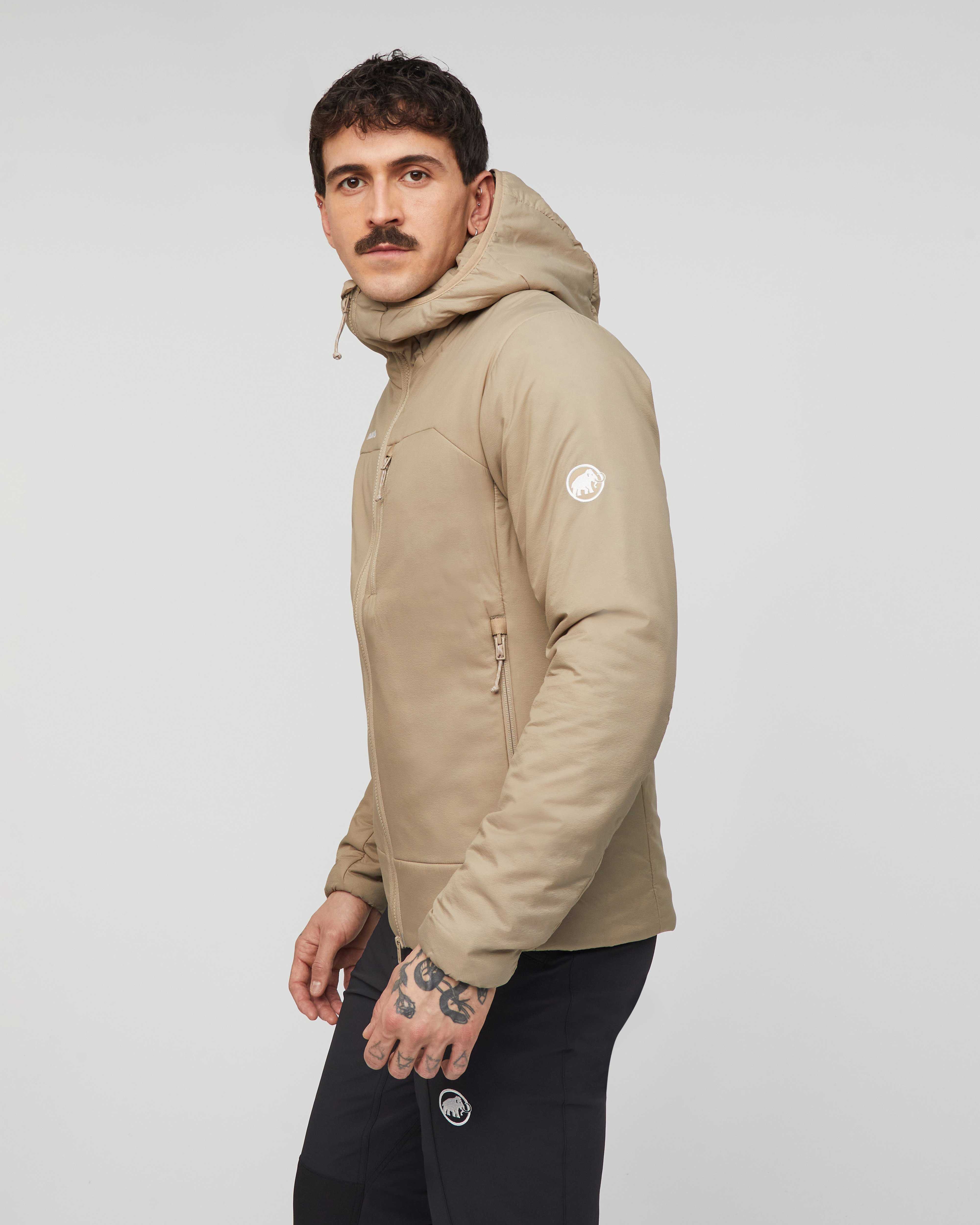 Mammut Rime IN Hooded Jacket Men, sablun - Sablun - Model side view