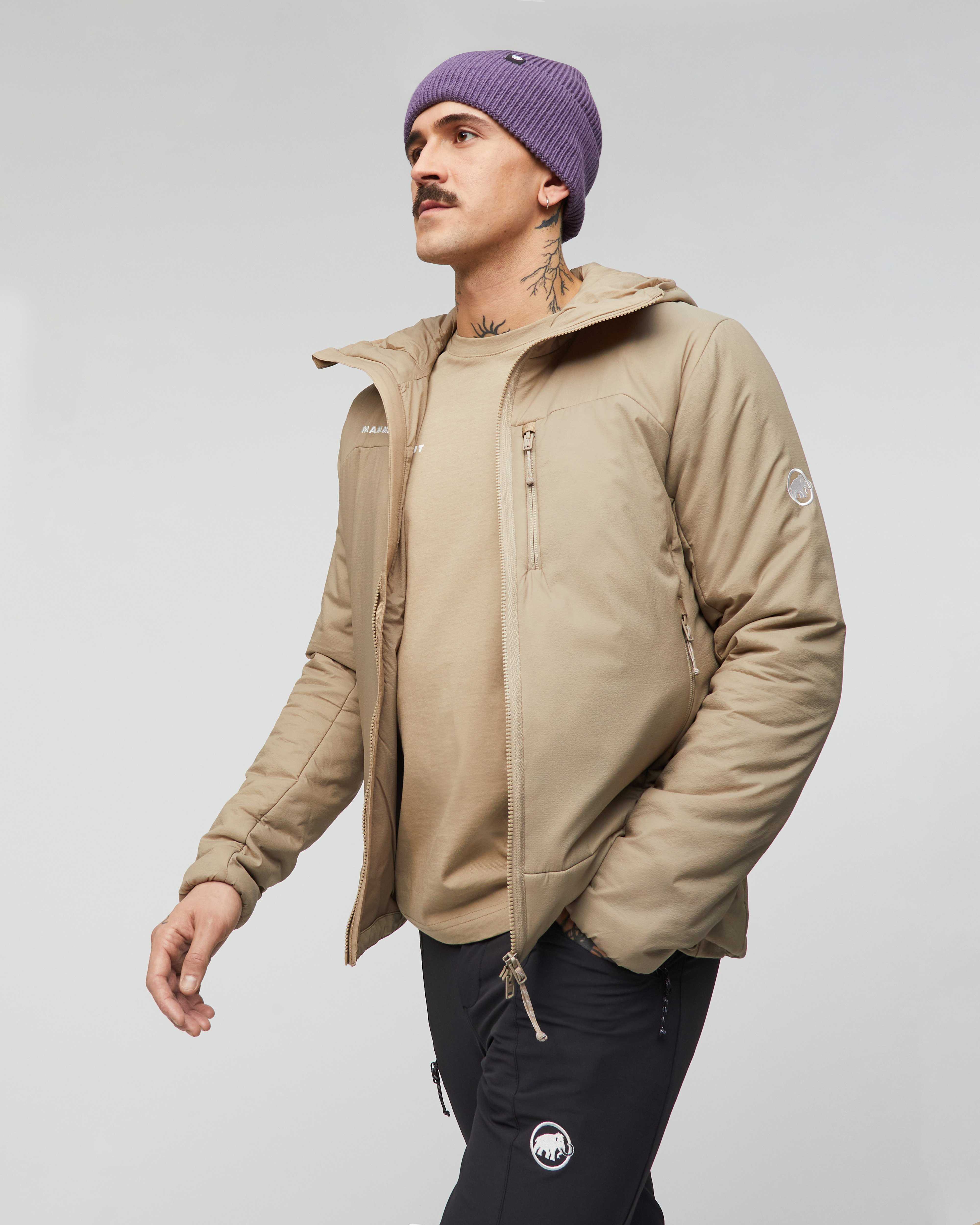 Mammut Rime IN Hooded Jacket Men, sablun - Sablun - Outdoor view