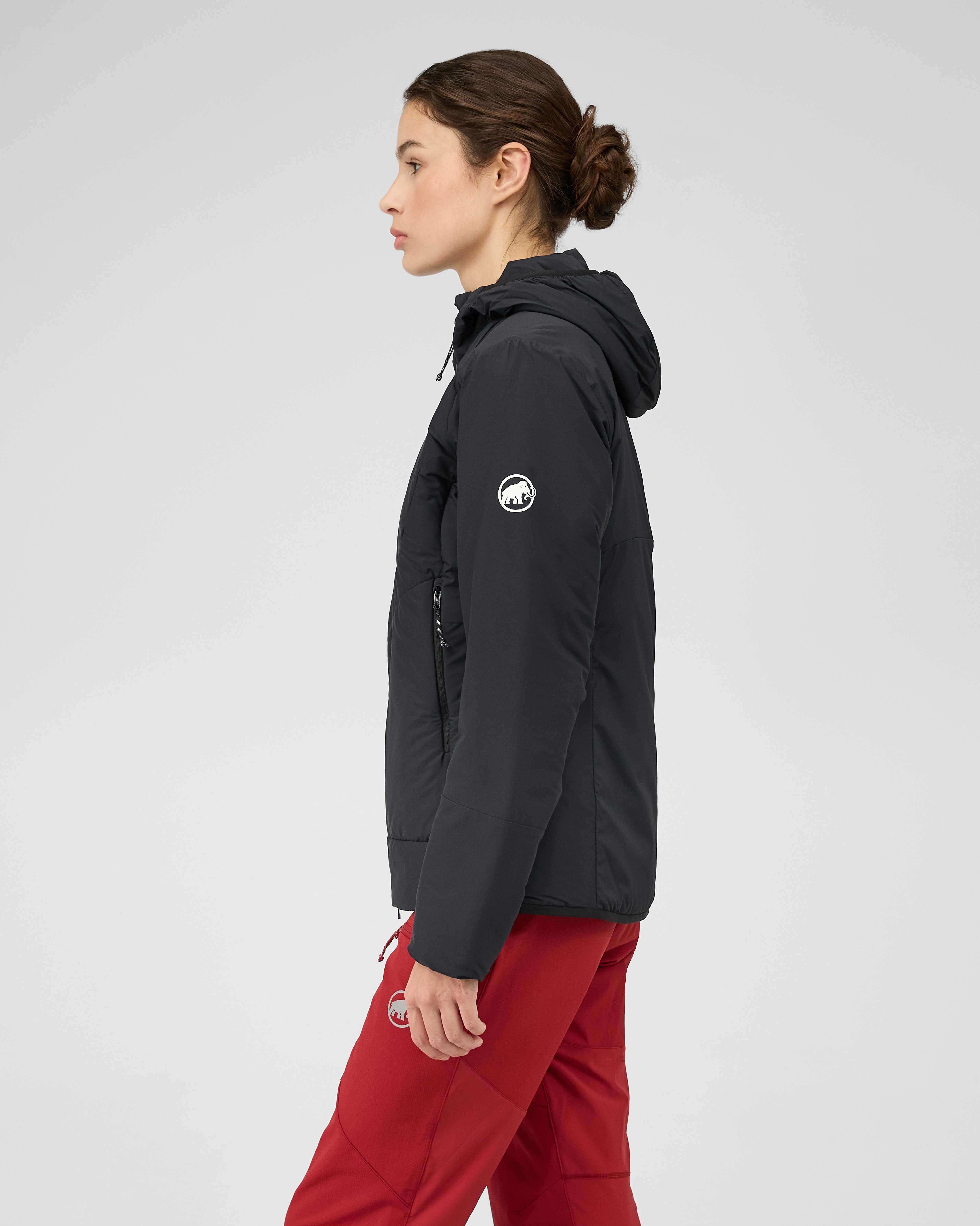 Mammut Aenergy Air IN Hooded Jacket Women, black - Black - Model side view