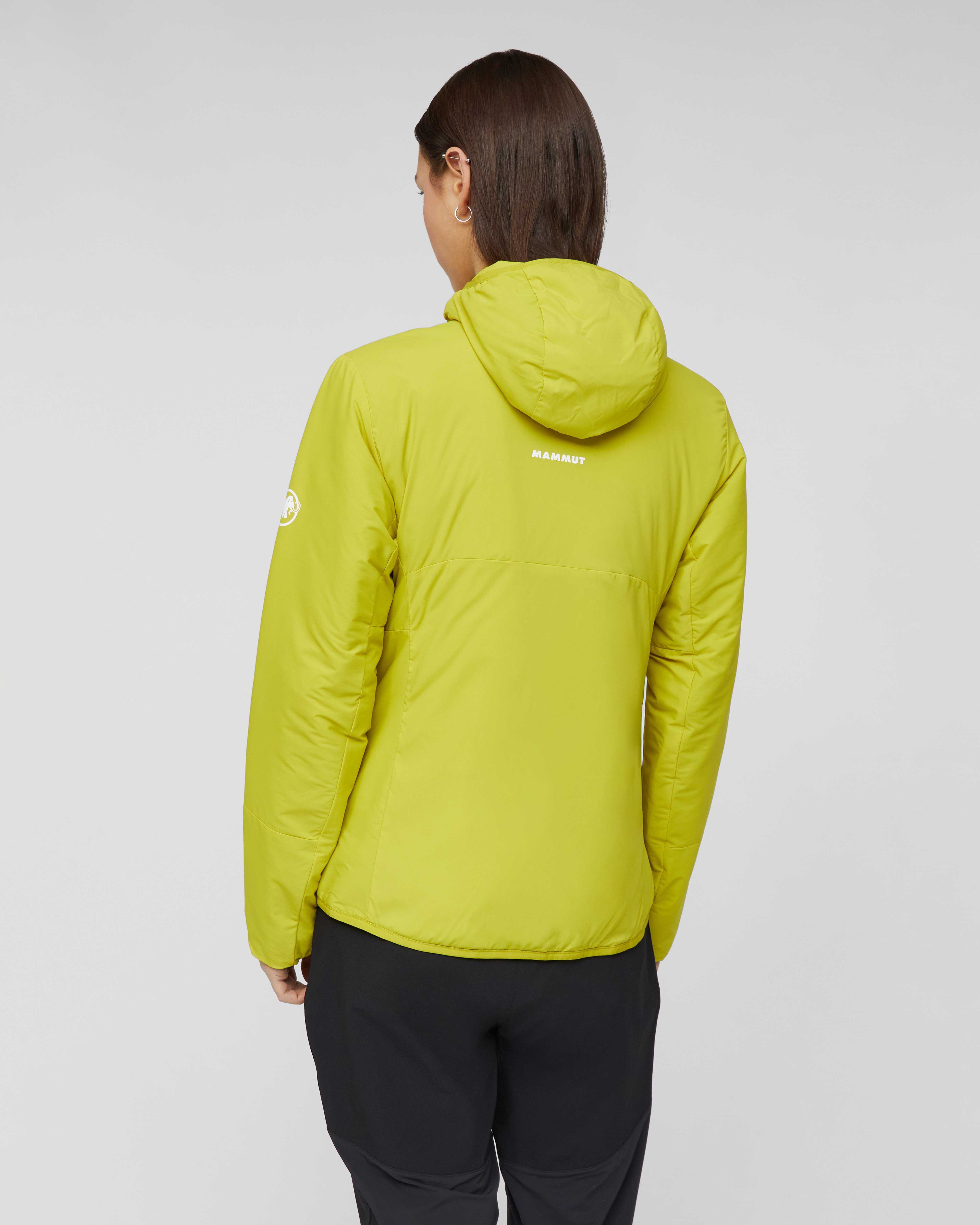 Mammut Aenergy Air IN Hooded Jacket Women, acacia - Acacia - Model back view