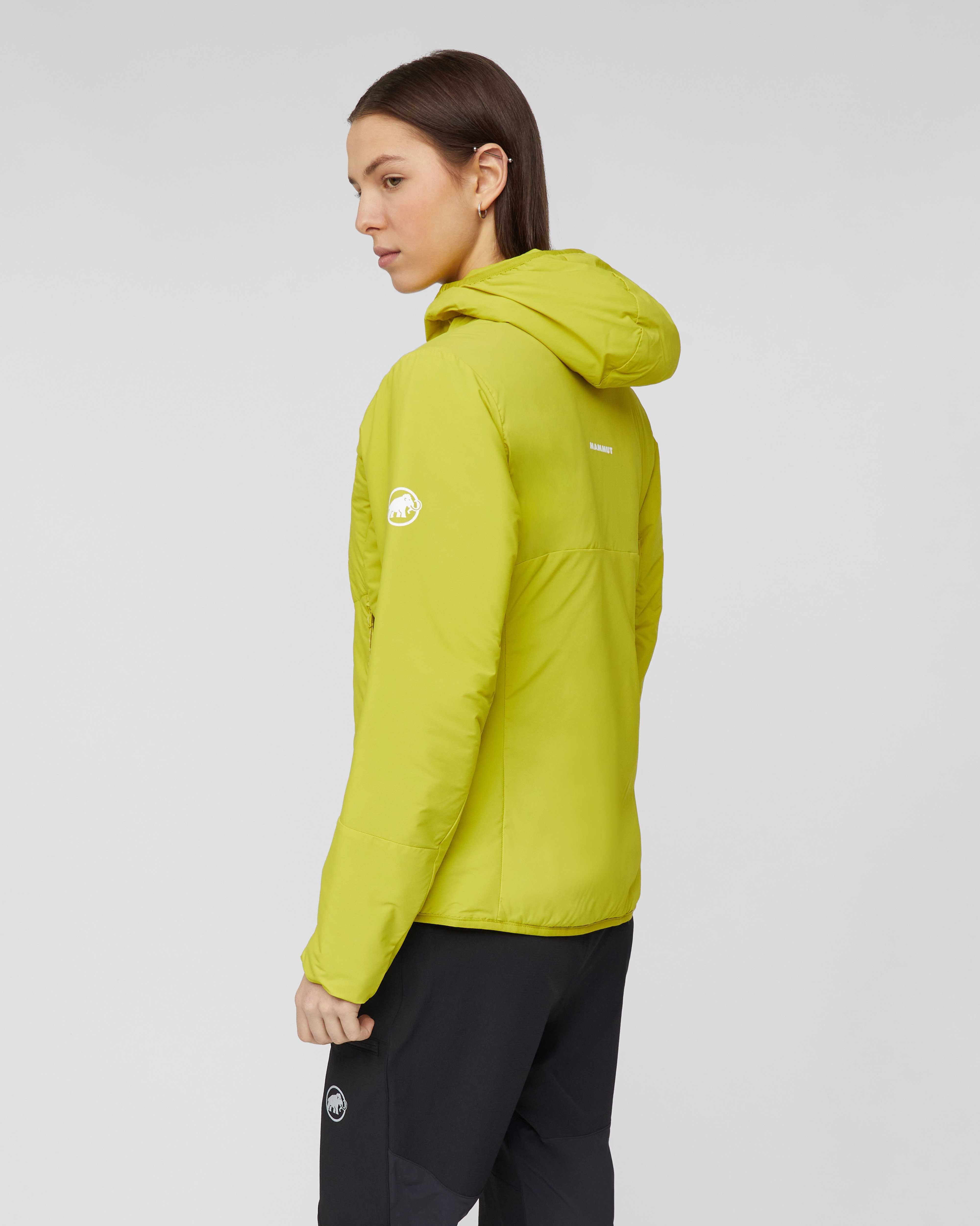 Mammut Aenergy Air IN Hooded Jacket Women, acacia - Acacia - Model side view