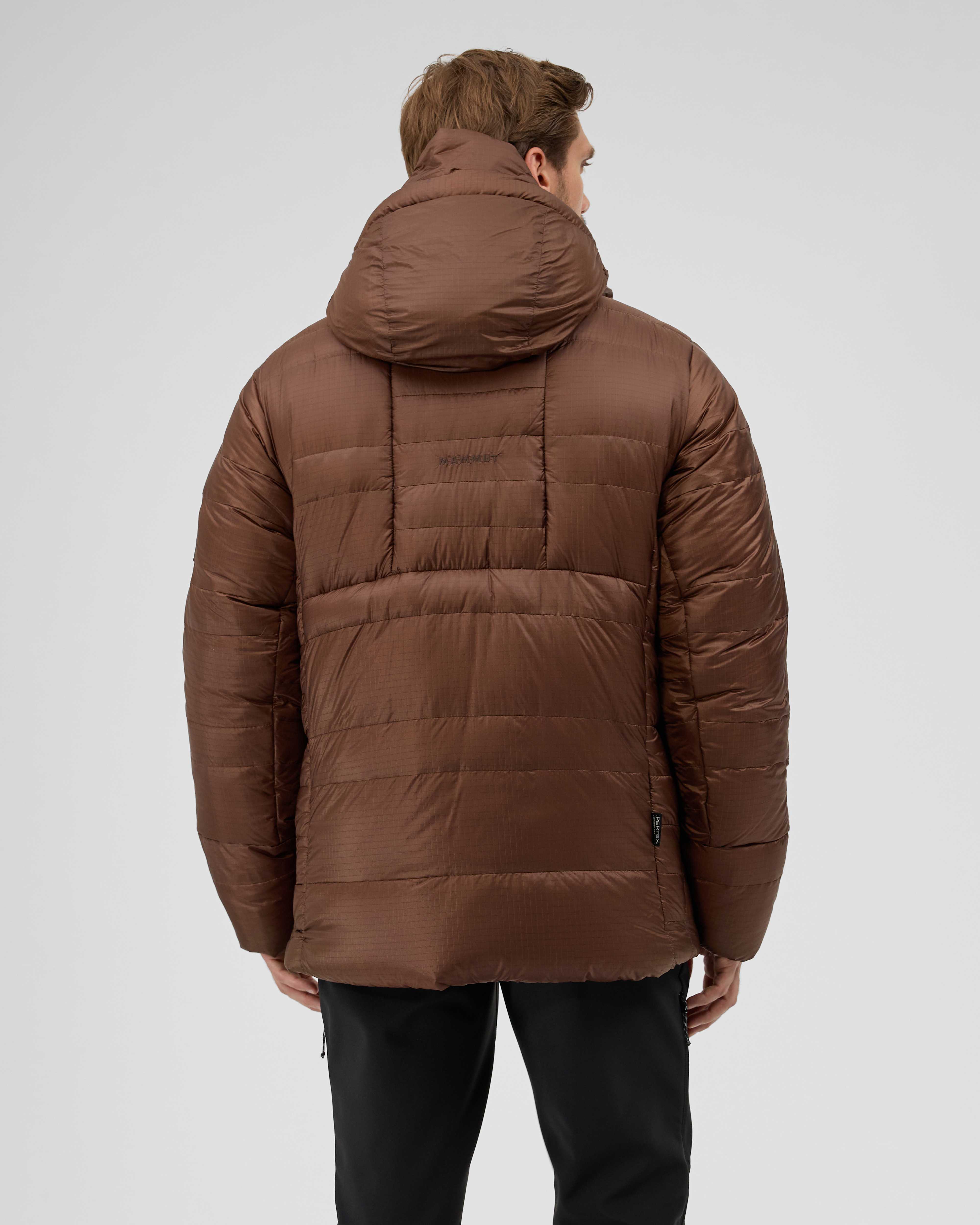 Mammut Alps IN Hooded Jacket Men, soil - Soil - Model back view