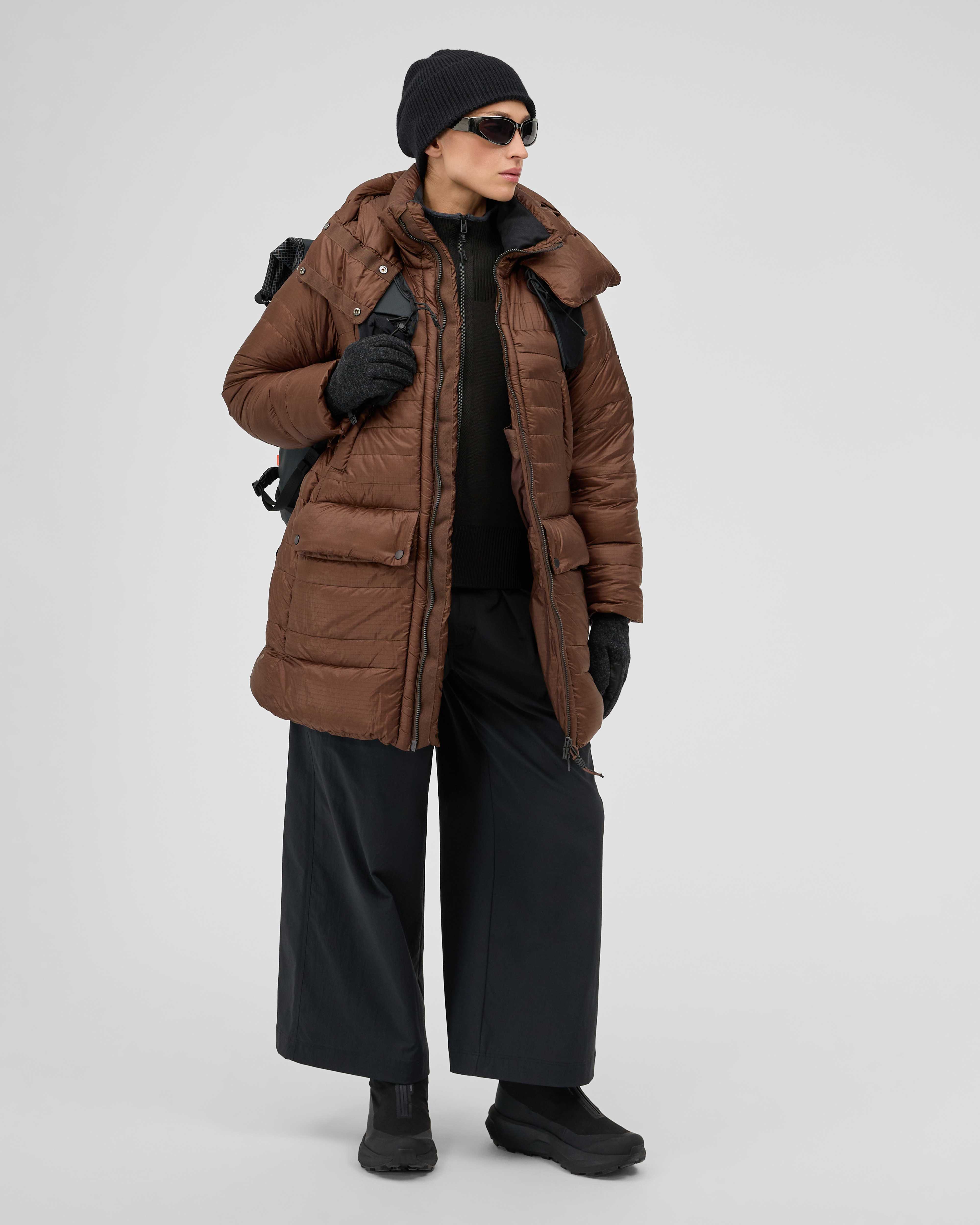 Mammut Alps IN Hooded Parka Women, soil - Soil - Outdoor view