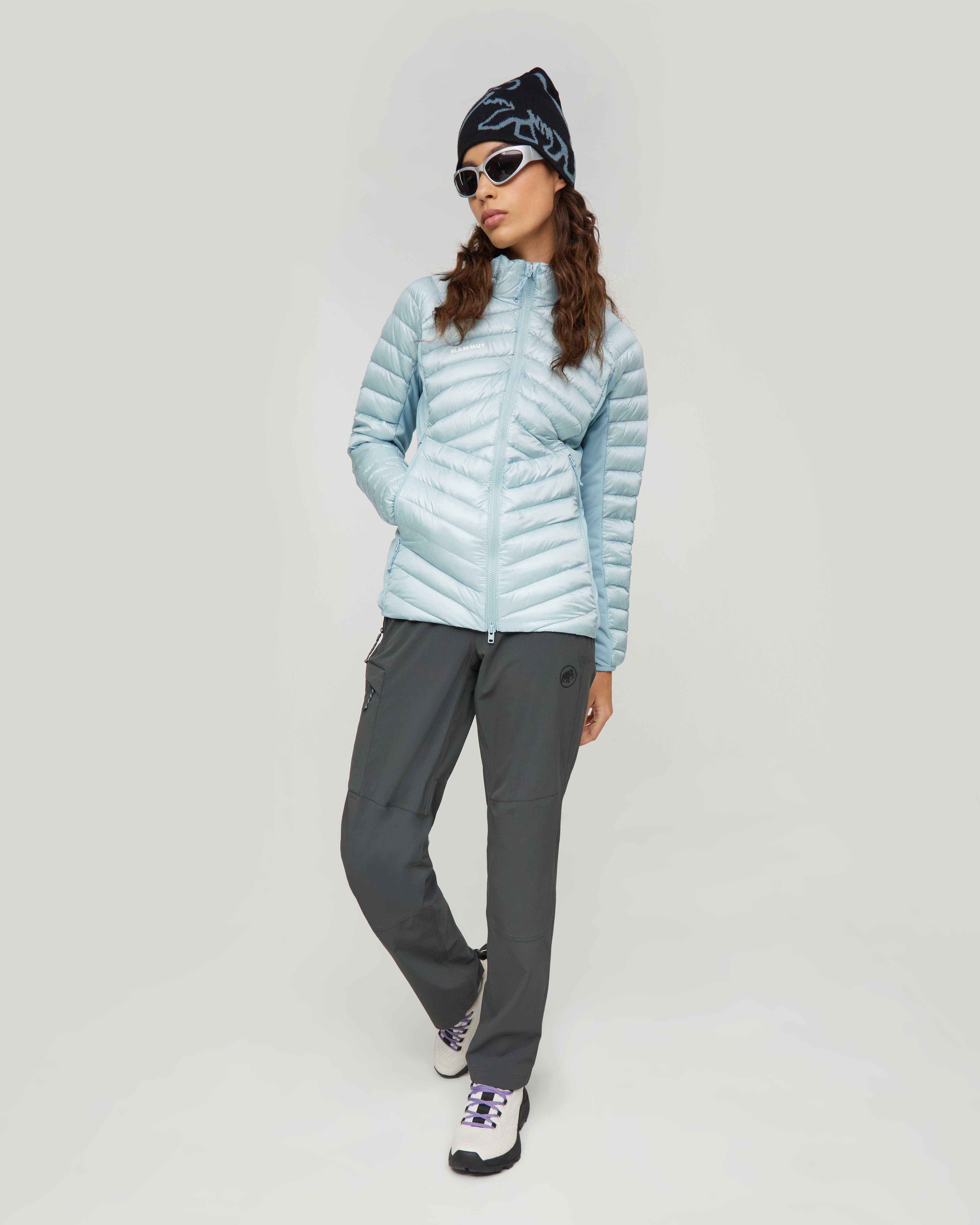 Mammut Broad Peak IN Hybrid Jacket Women, nebla - Nebla - Outdoor view