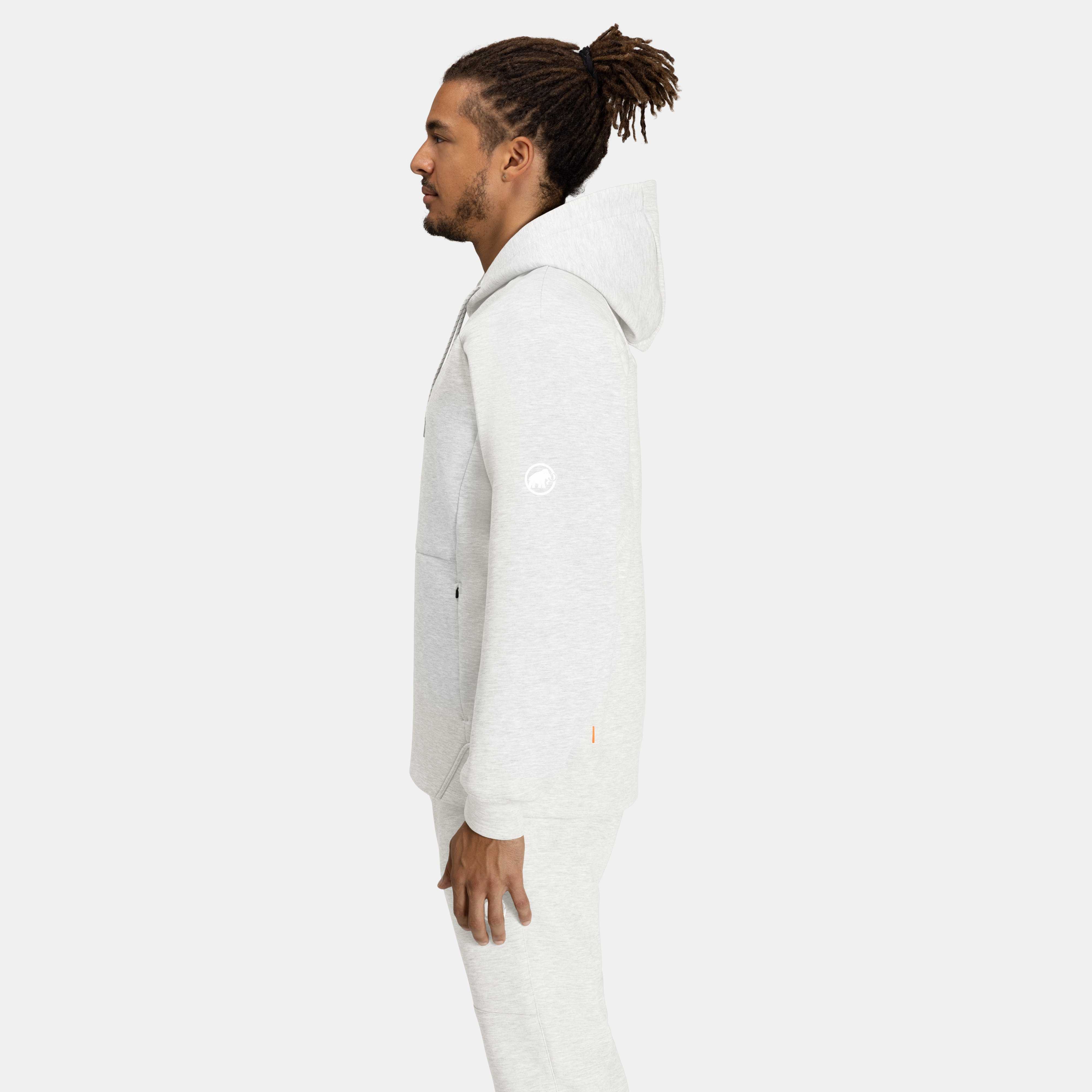 Mammut Dyno 2.0 ML Hoody AF, white mélange - White mélange